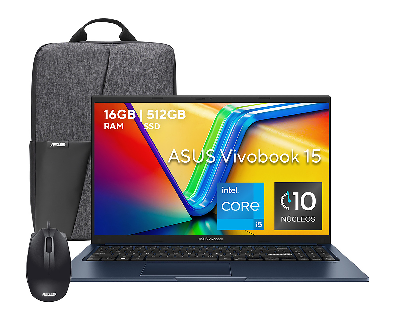 Foto 2 pulgar | Foto 1 | Laptop Asus X1504VA-NJ2536W 15.6 Pulgadas Windows 11 Intel Core i5 16 GB RAM 512 GB SSD Negra