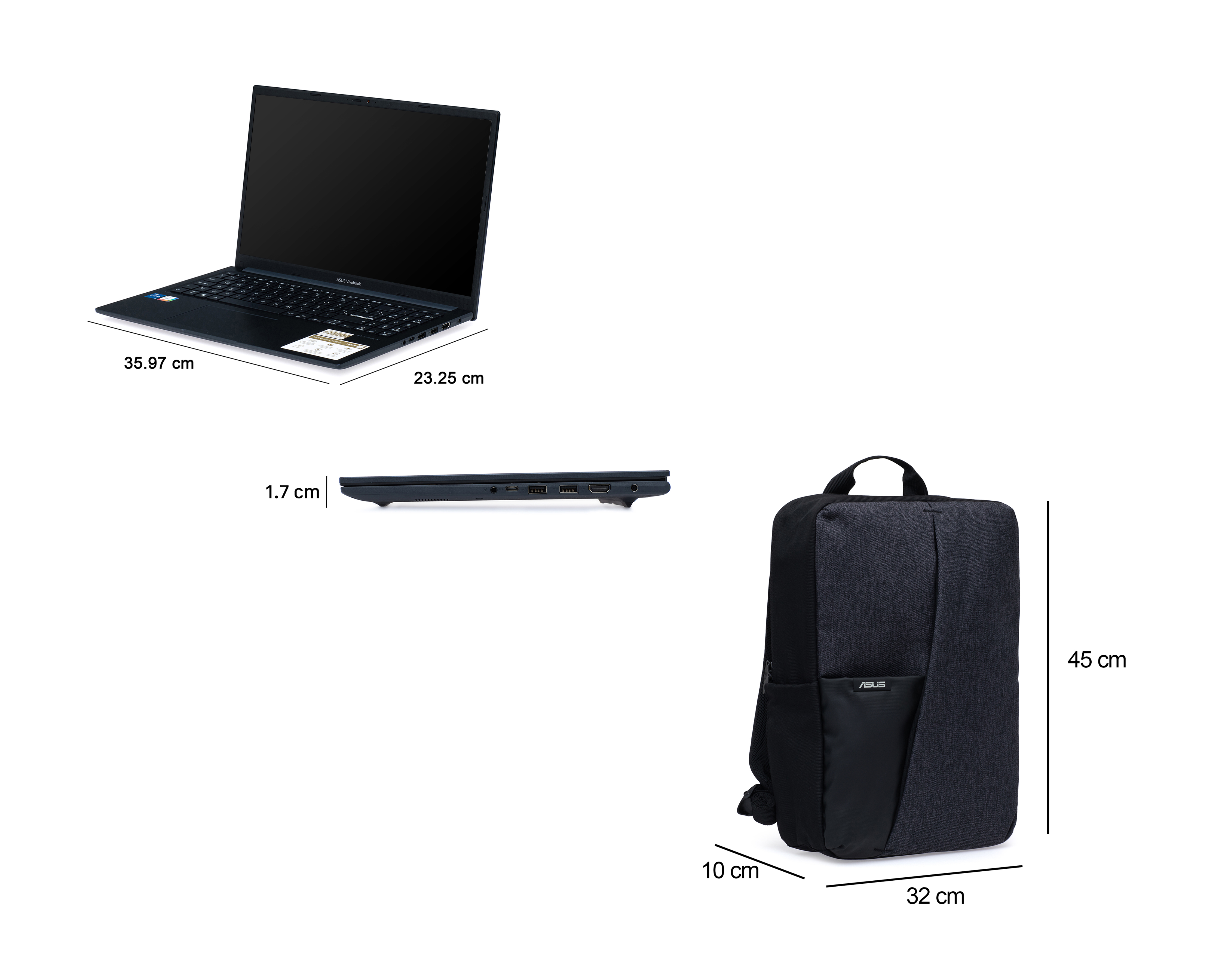 Foto 8 | Foto 8 | Laptop Asus X1504VA-NJ2536W 15.6 Pulgadas Windows 11 Intel Core i5 16 GB RAM 512 GB SSD Negra
