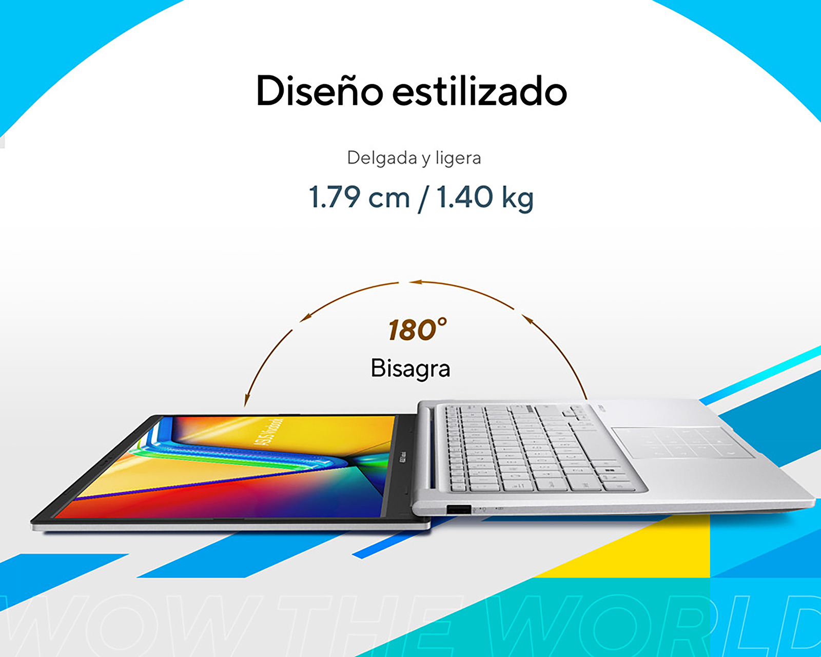 Foto 5 | Foto 4 | Laptop Asus Vivobook 14 14 Pulgadas Windows 11 Home Intel Core i5 8 GB RAM 512 SSD Plateada + Mochila y Mouse