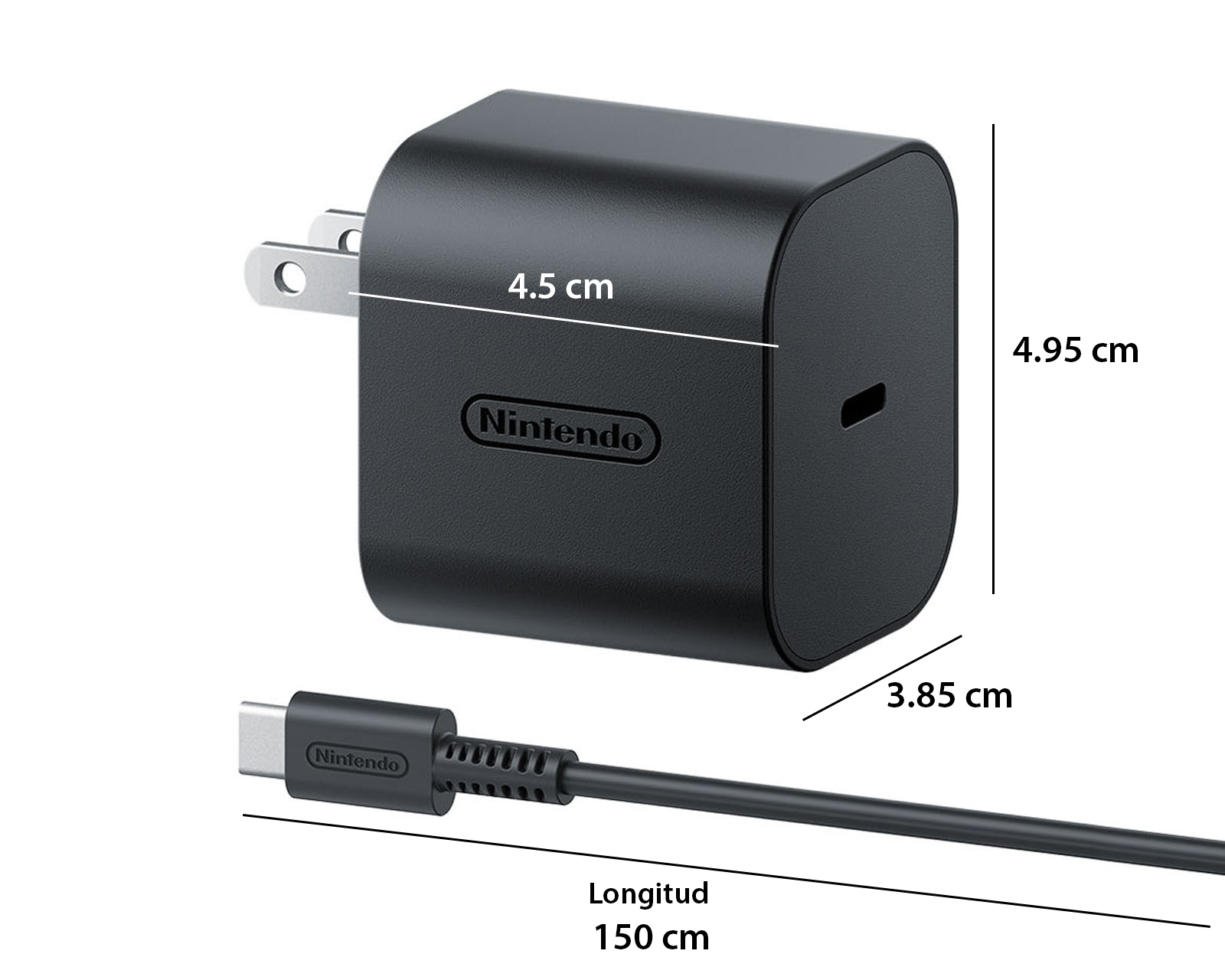 Foto 6 pulgar | Foto 5 | Adaptador de Corriente para Nintendo Switch 2