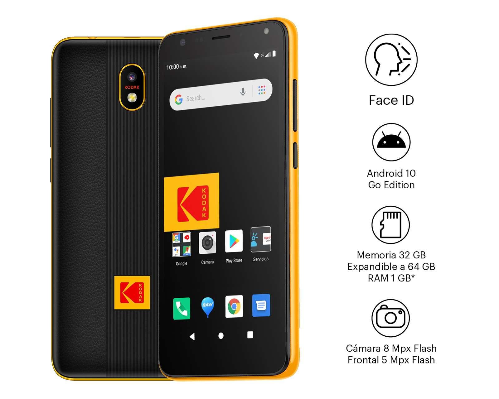 Foto 5 | Foto 6 | Telcel Kodak KD50 32 GB Amarillo