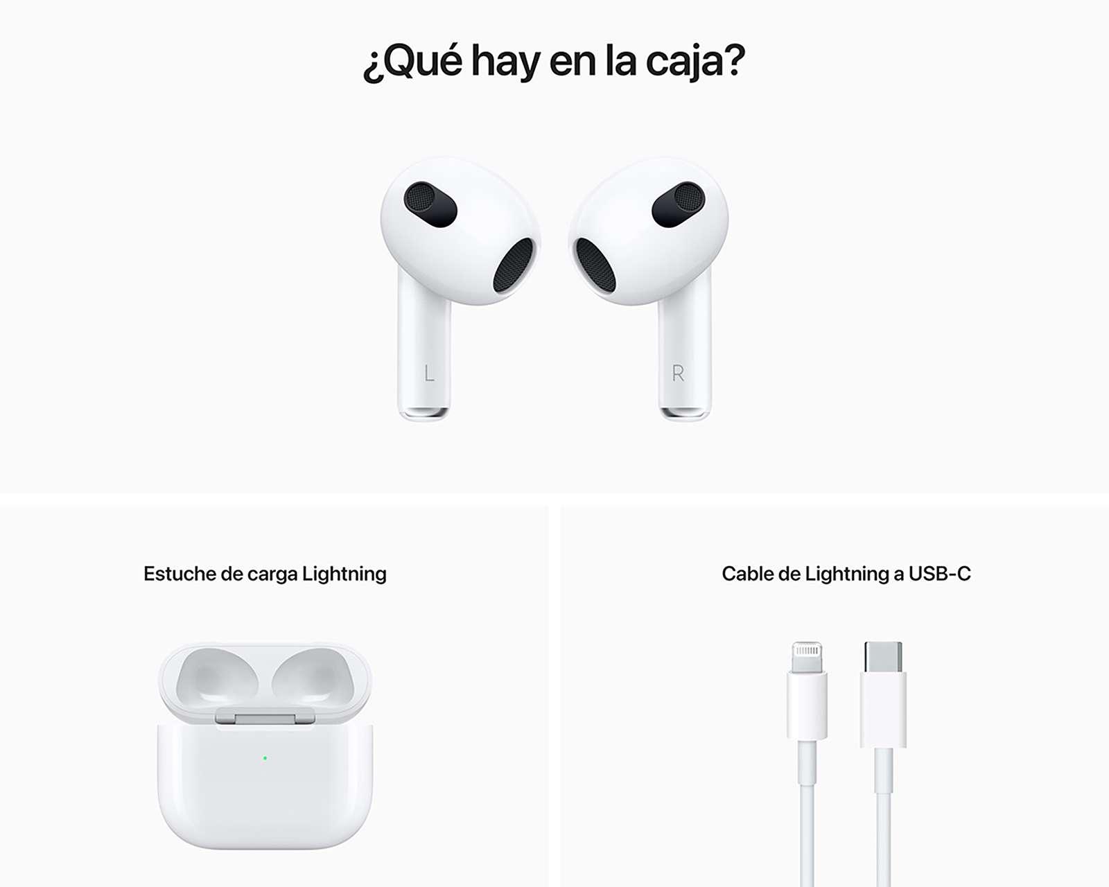 Foto 6 pulgar | Foto 5 | Apple AirPods 3ra Generación Lightning