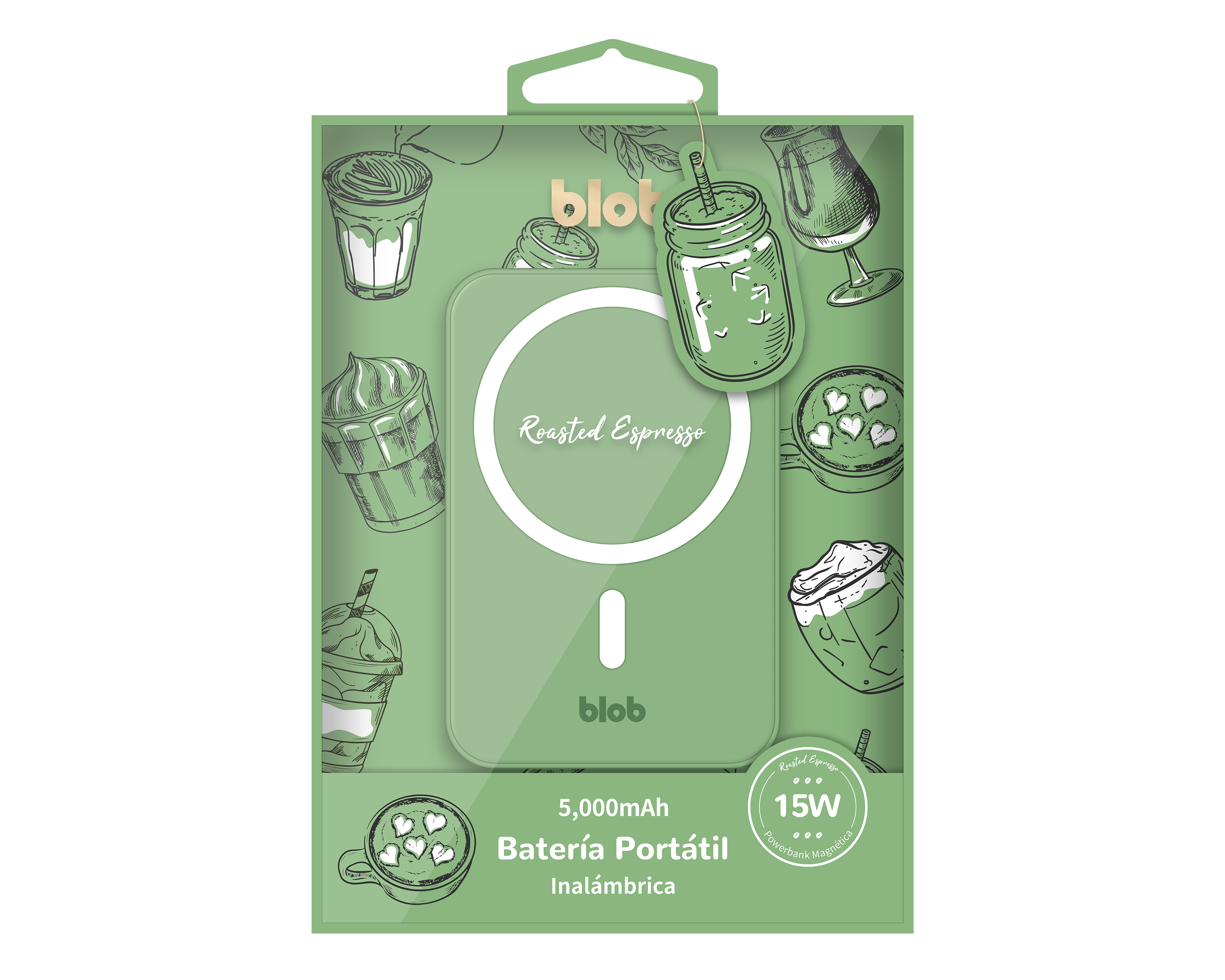 Foto 2 | Foto 2 | Batería Portátil Blob 5,000 mAh