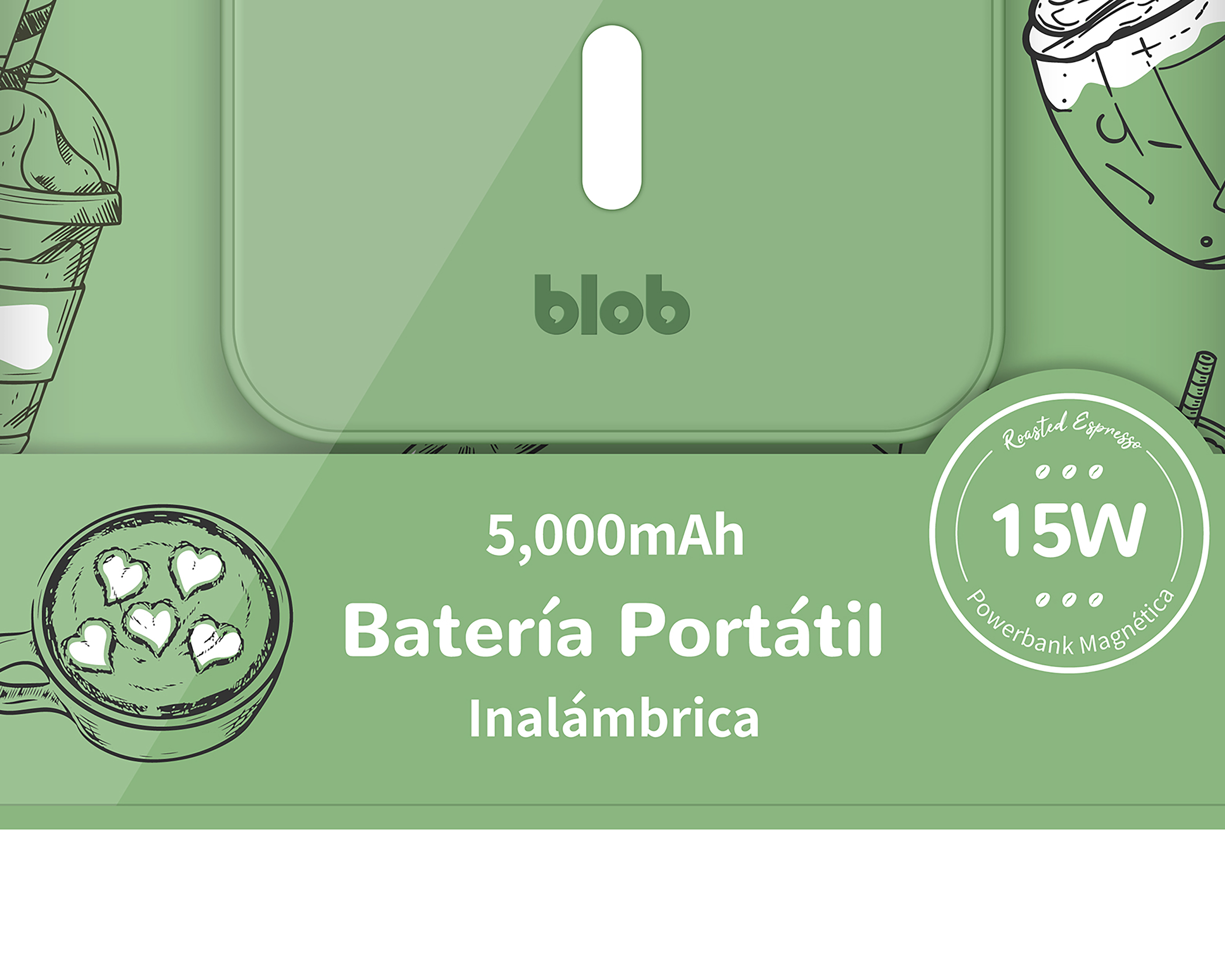 Foto 4 pulgar | Foto 3 | Batería Portátil Blob 5,000 mAh