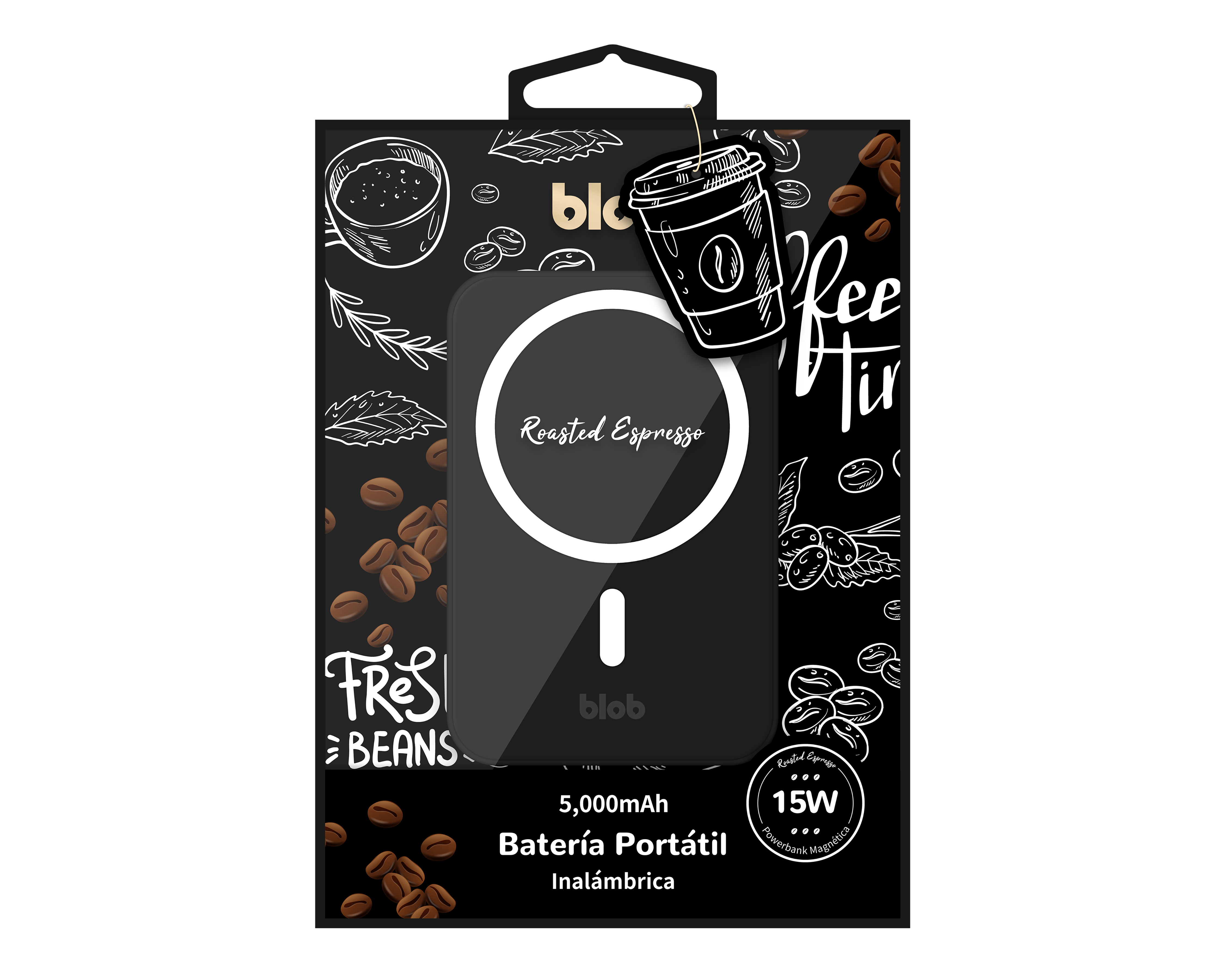 Foto 2 | Foto 2 | Batería Portátil Blob 5000 mAh