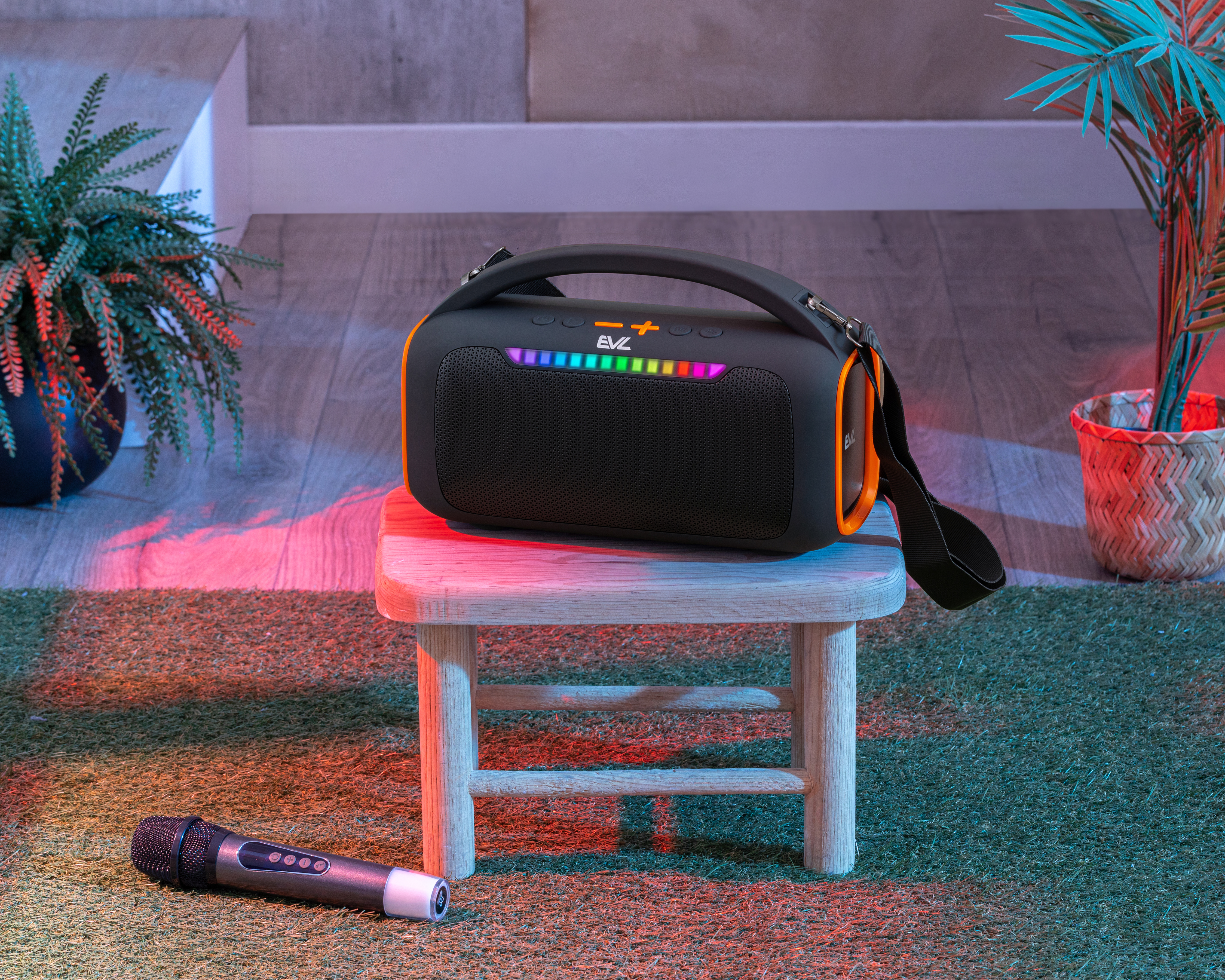 Foto 7 pulgar | Foto 6 | Bocina Bluetooth EVL EVL-BB-002 30 W con Micrófono