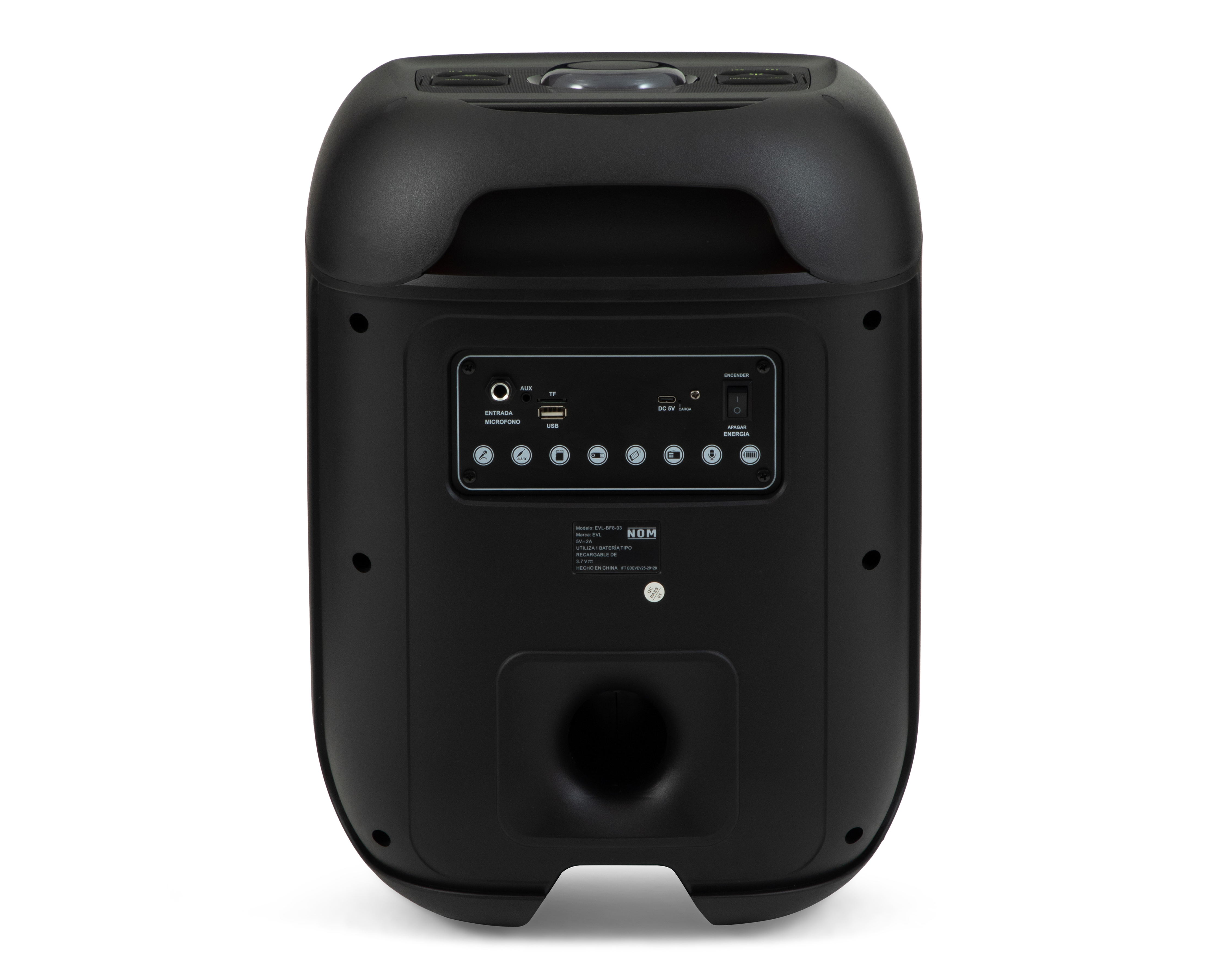 Foto 5 | Foto 5 | Bocina Bluetooth EVL BF8-03 20 W con Luces LED