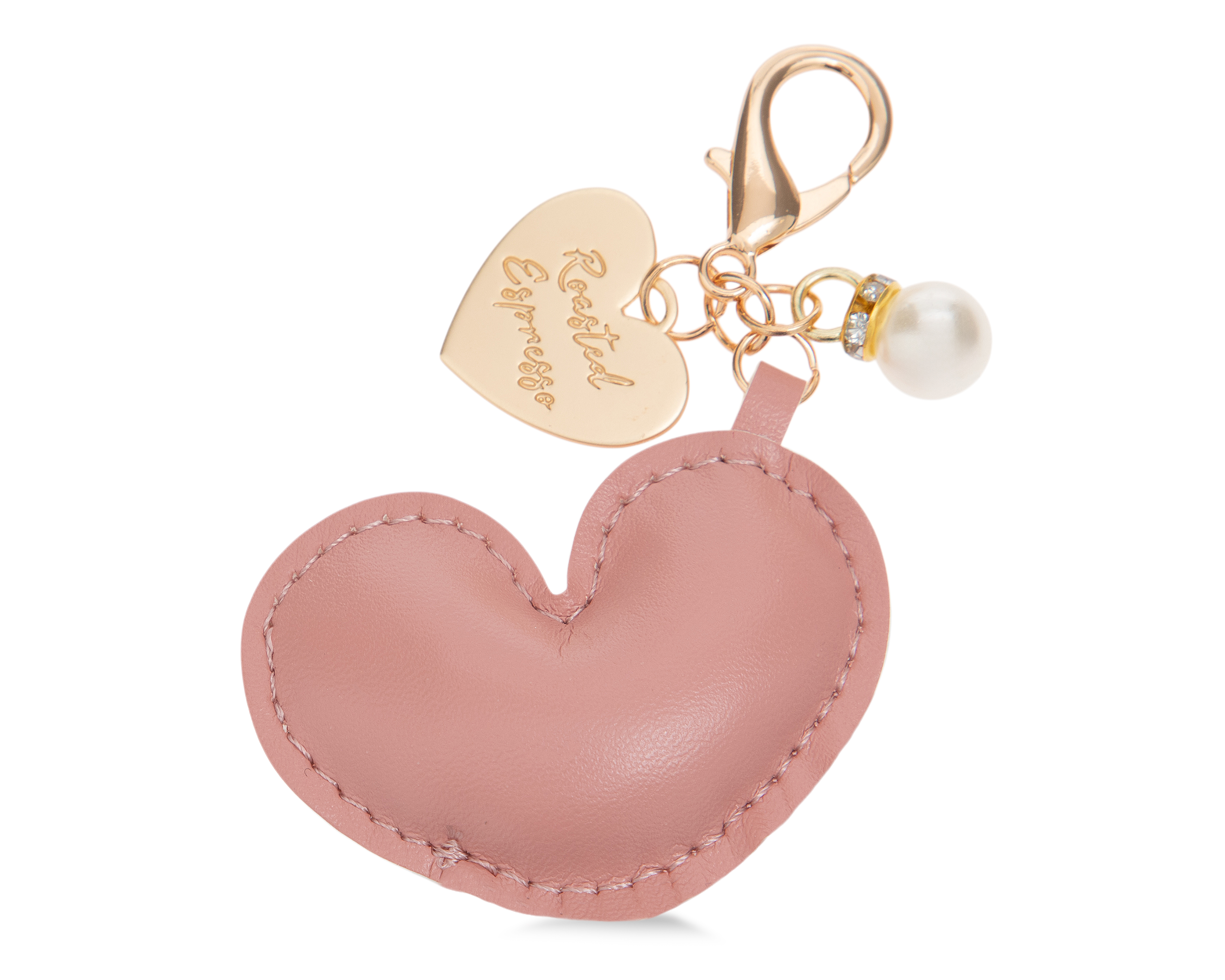 Colgante para Celular de Poliuretano Blob Corazón Rosa