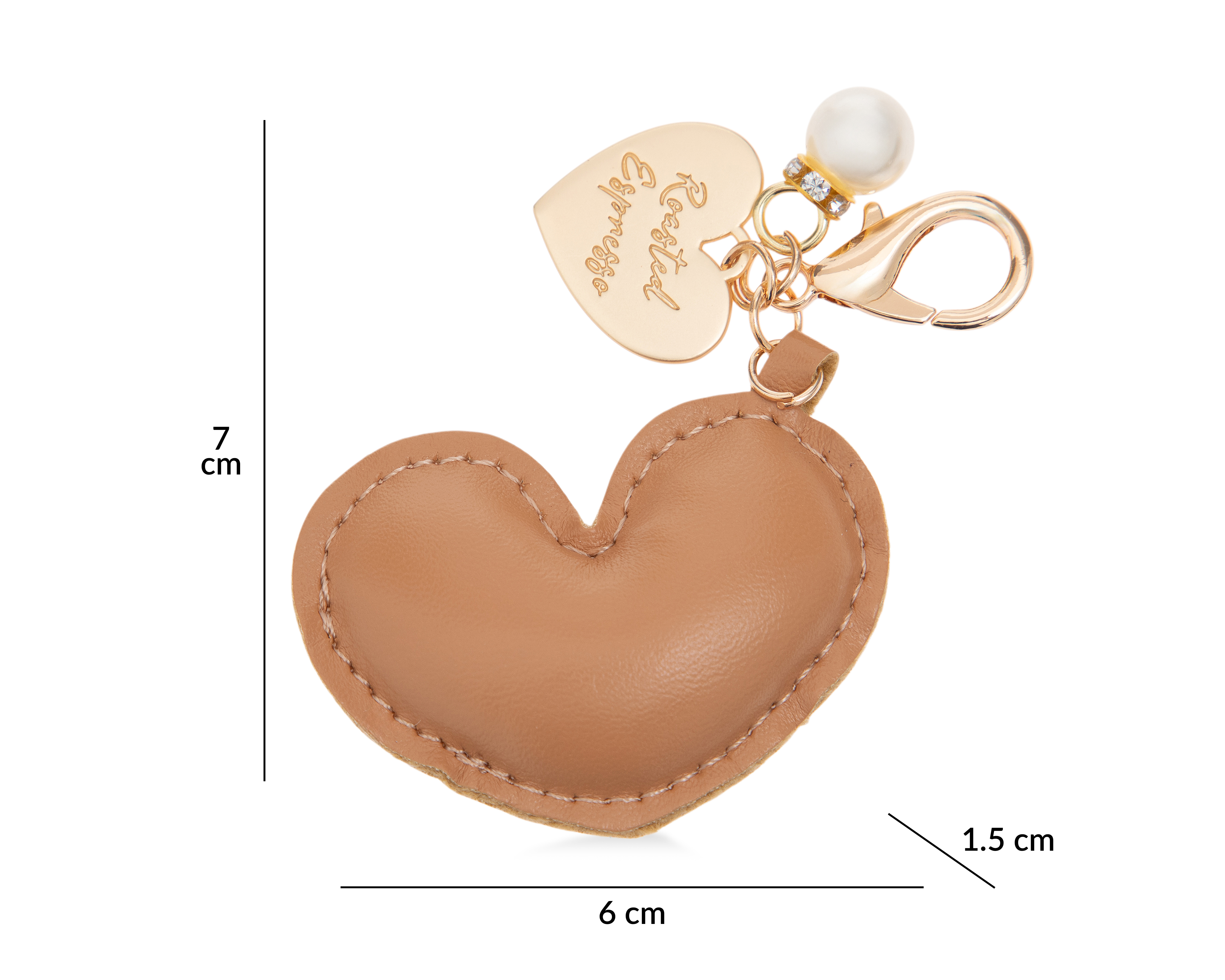 Foto 4 | Foto 4 | Colgante para Celular de Poliuretano Blob Corazón Café