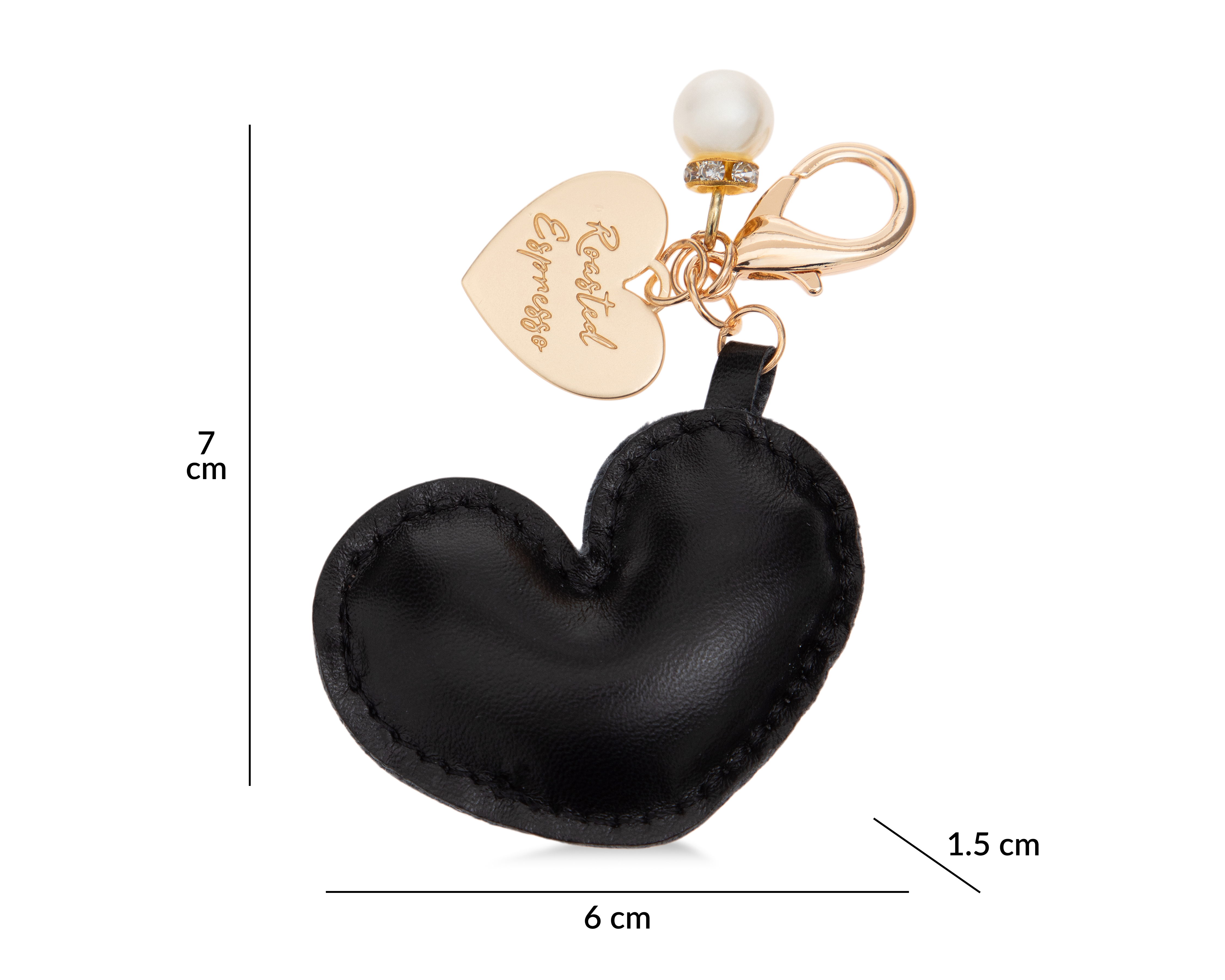 Foto 5 pulgar | Foto 4 | Colgante para Celular de Poliuretano Blob Corazón Negro