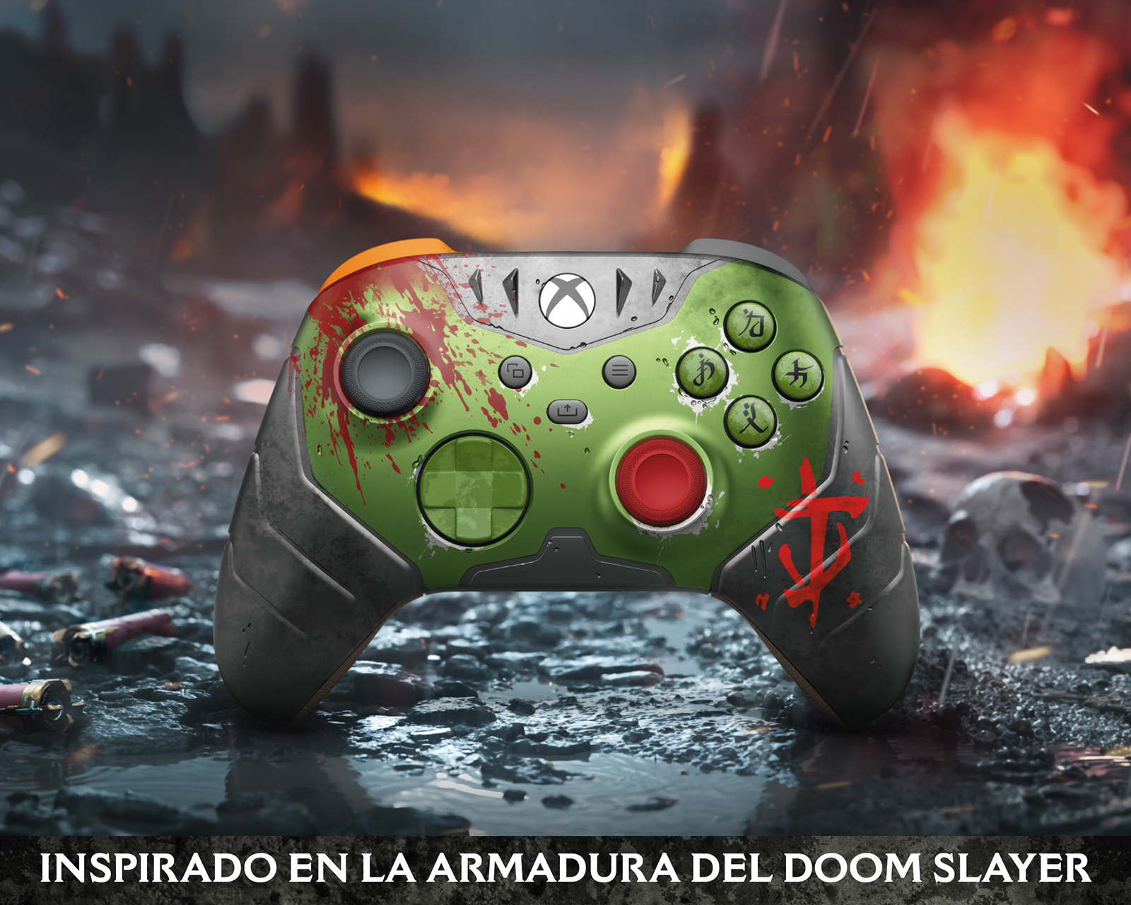 Foto 3 pulgar | Foto 2 | Control Inalámbrico para Xbox Microsoft Doom the Dark Age Verde