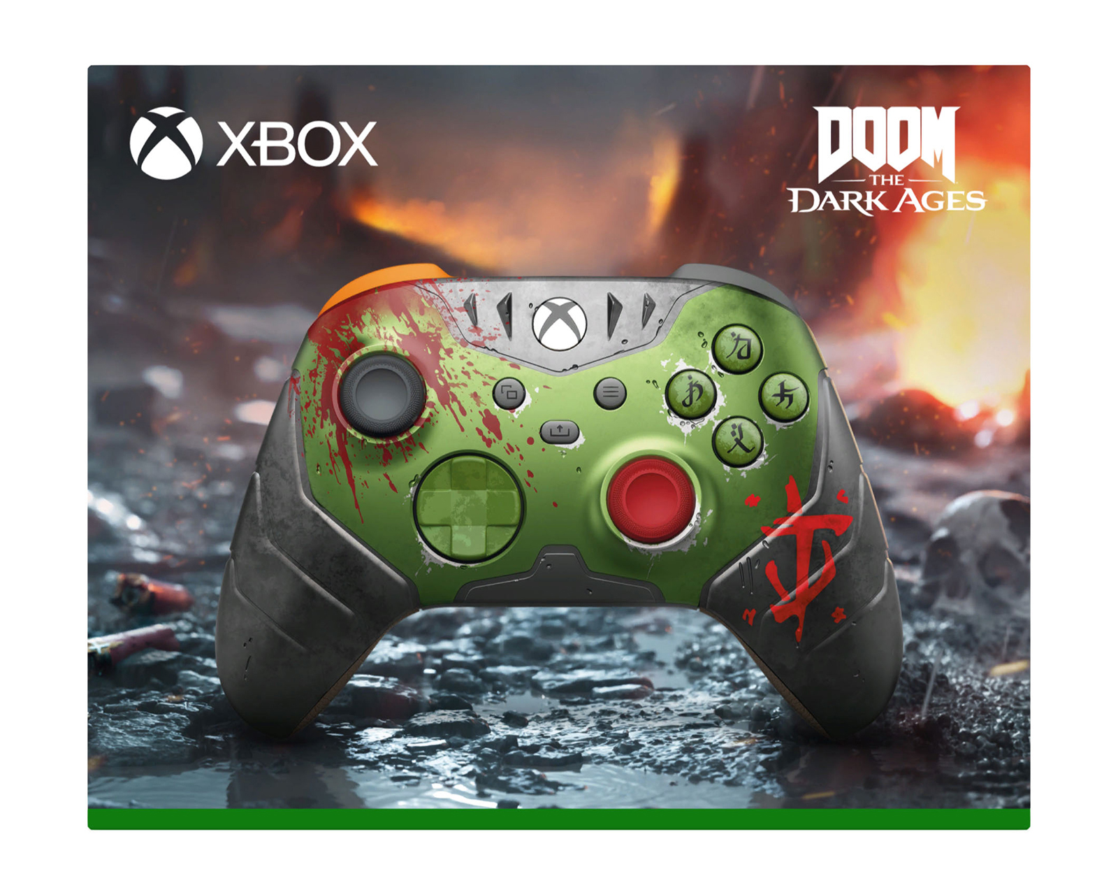 Foto 8 | Foto 8 | Control Inalámbrico para Xbox Microsoft Doom the Dark Age Verde