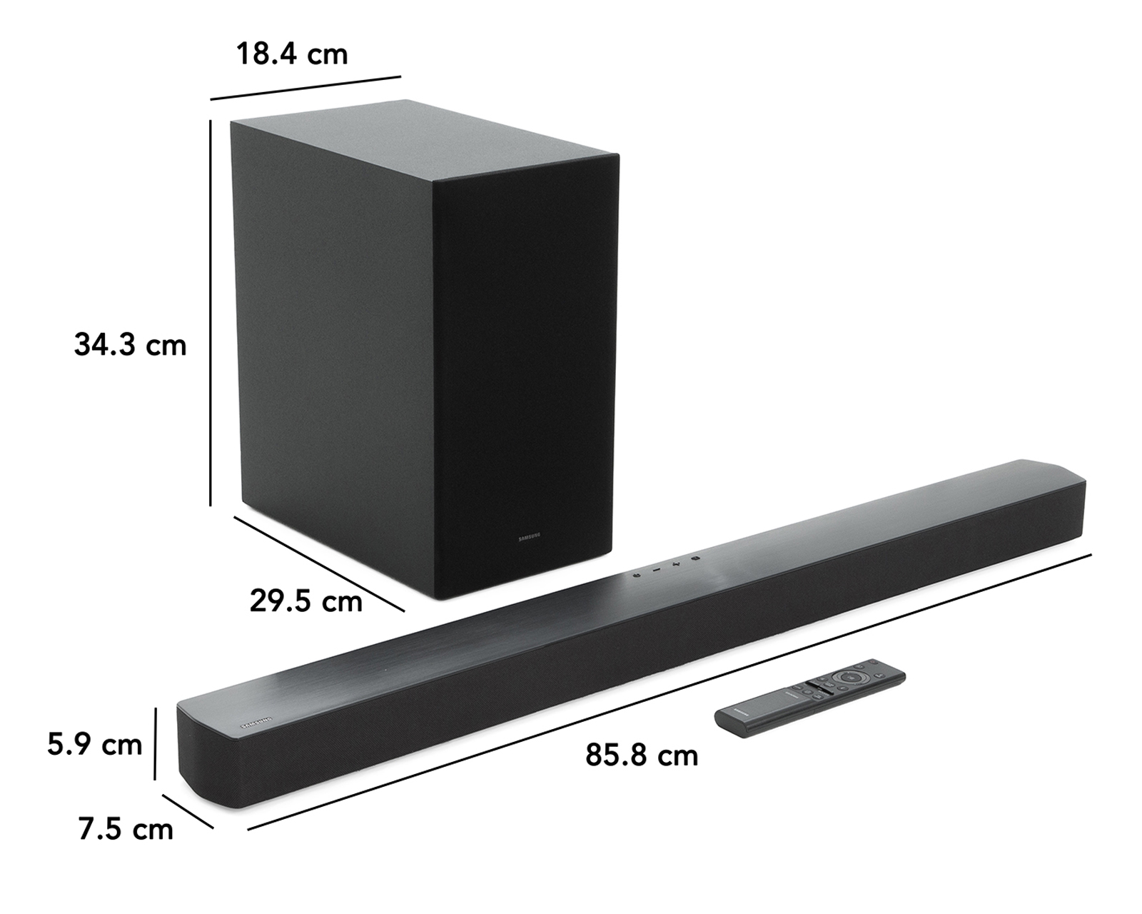Foto 9 pulgar | Foto 8 | Barra de Sonido Samsung HW-C450/ZX con Subwoofer