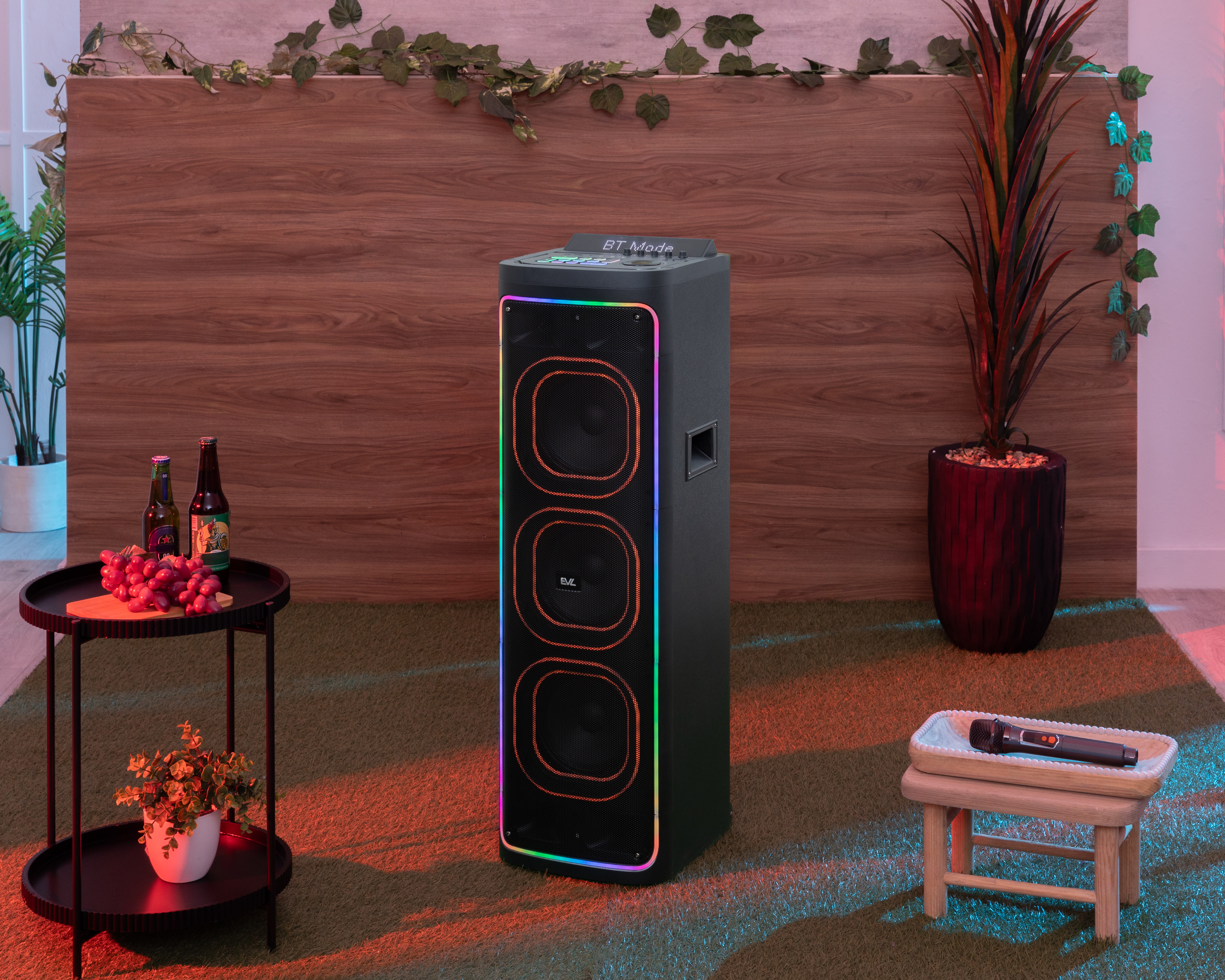 Foto 7 | Foto 7 | Bocina Bluetooth EVL EVL-AV-009 90 W con Luces