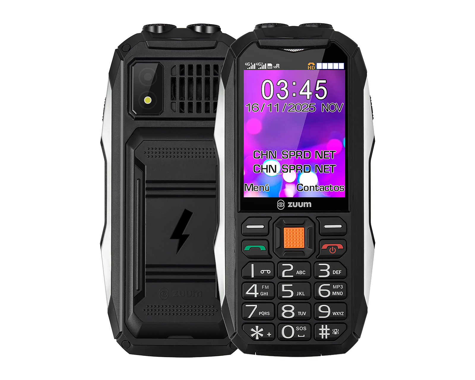Foto 2 pulgar | Foto 1 | Celular Zuum Hidra XR Liberado 128 MB Negro