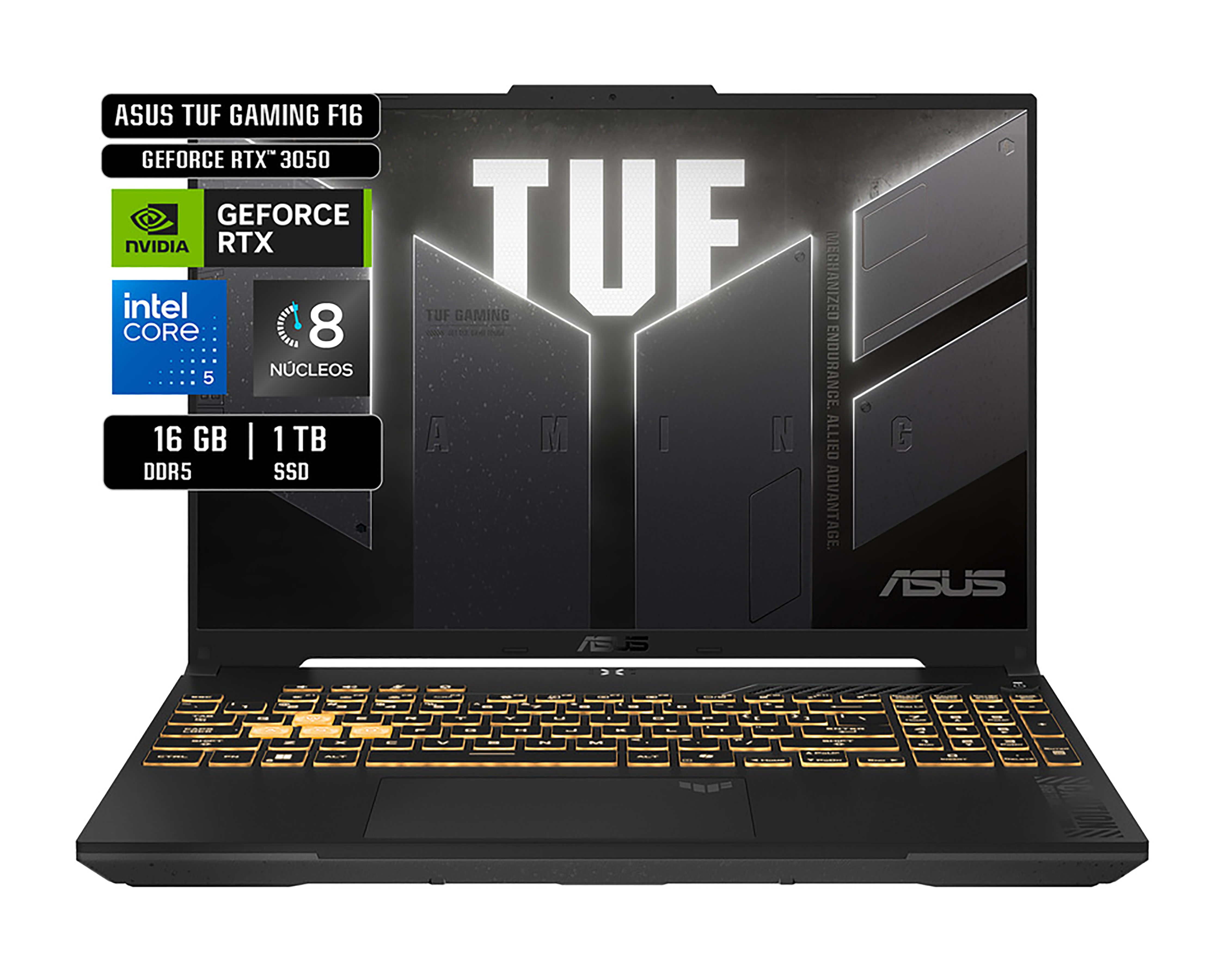 Foto 1 | Foto 1 | Laptop Gamer Asus TUF Gaming F16 16 Pulgadas Intel Core 5 GeForce RTX 3050 16 GB RAM 1 TB SSD Negra