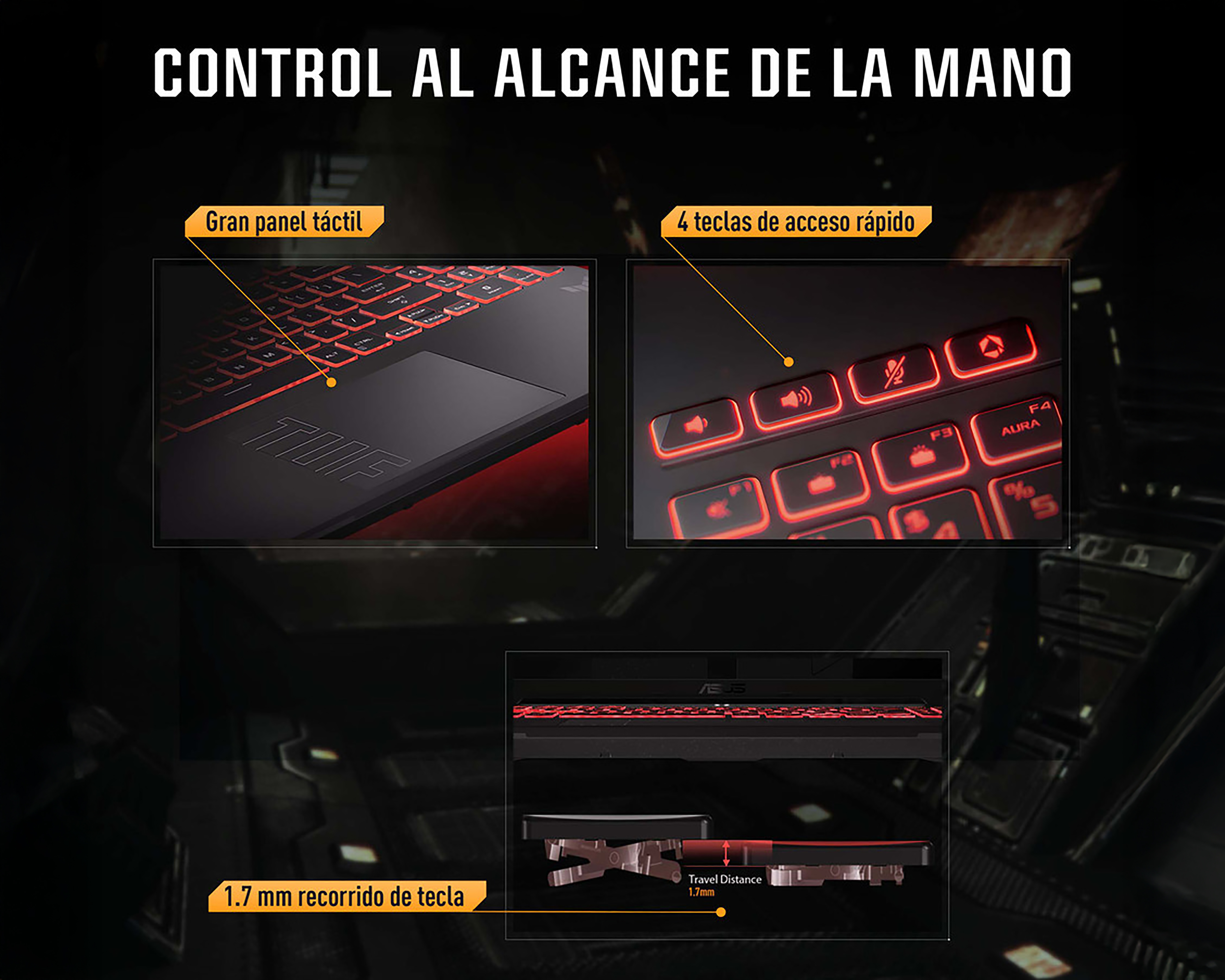 Foto 9 | Foto 8 | Laptop Gamer Asus TUF Gaming A16 16 Pulgadas AMD Ryzen 5 GeForce RTX 4050 16 GB RAM 1 TB SSD Gris