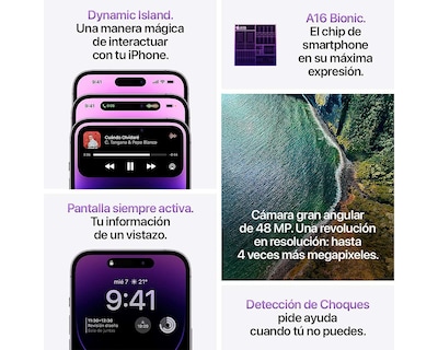 Foto 7 | Foto 7 | Telcel Apple iPhone 14 Pro Max 256 GB Morado Oscuro