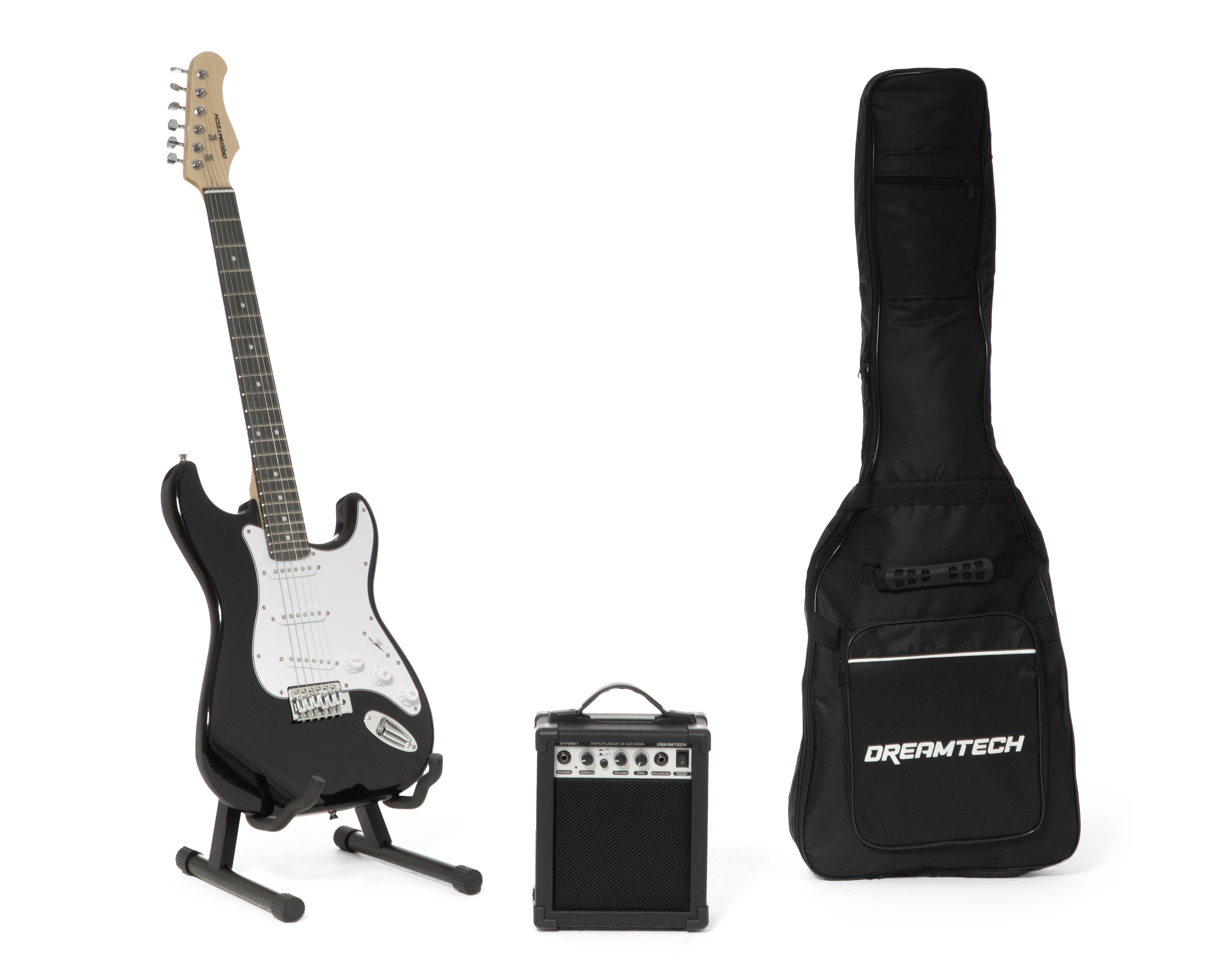 Foto 1 | Foto 1 | Guitarra Eléctrica Dreamtech DT-GE01 Negra con Amplificador