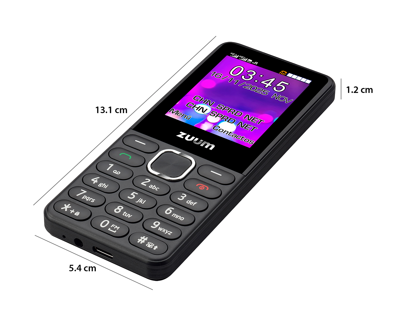 Foto 11 pulgar | Foto 10 | Celular Zuum Skip VI Liberado 128 MB Negro