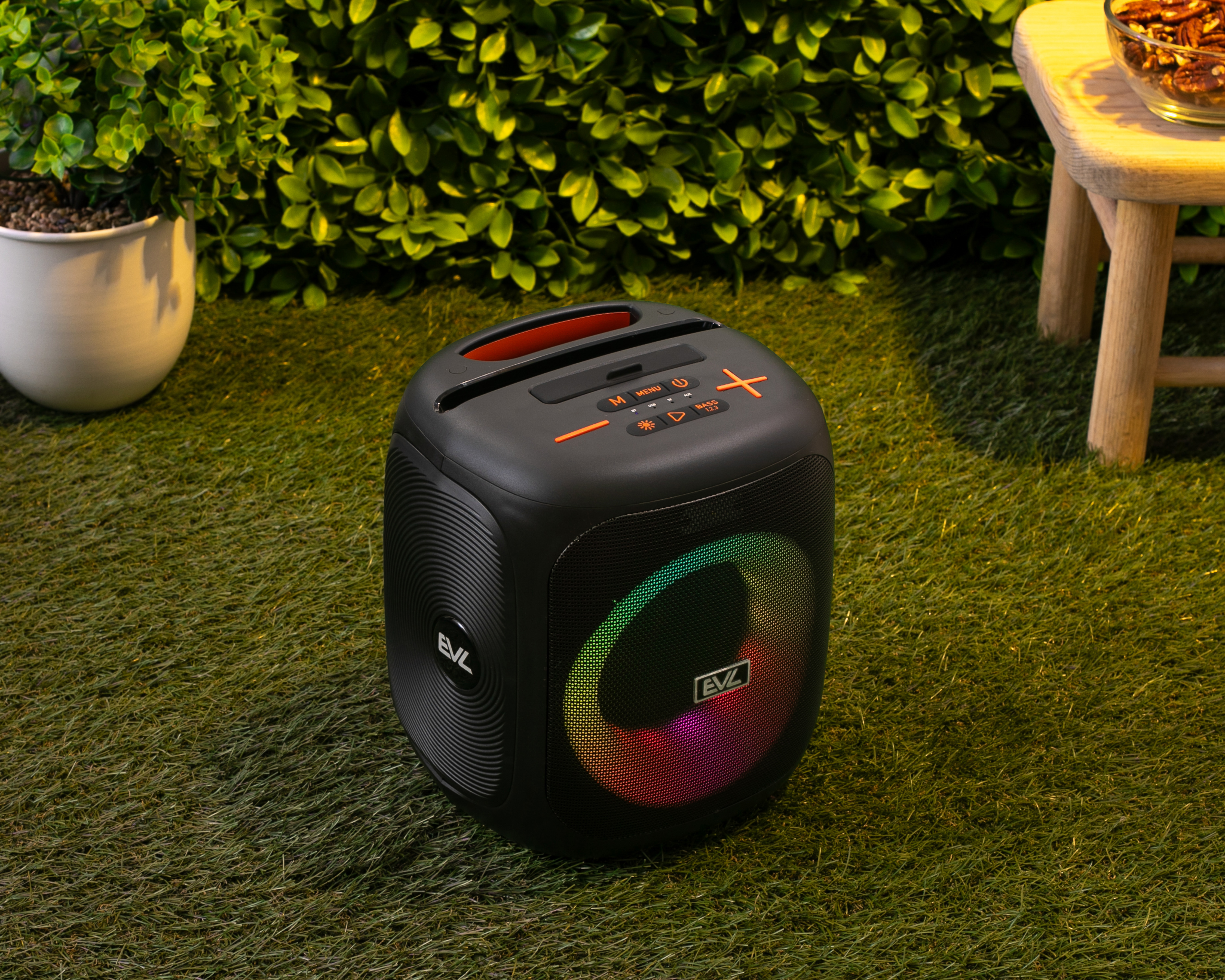 Foto 7 | Foto 7 | Bocina Bluetooth EVL MBF-001 15 W con Luces LED