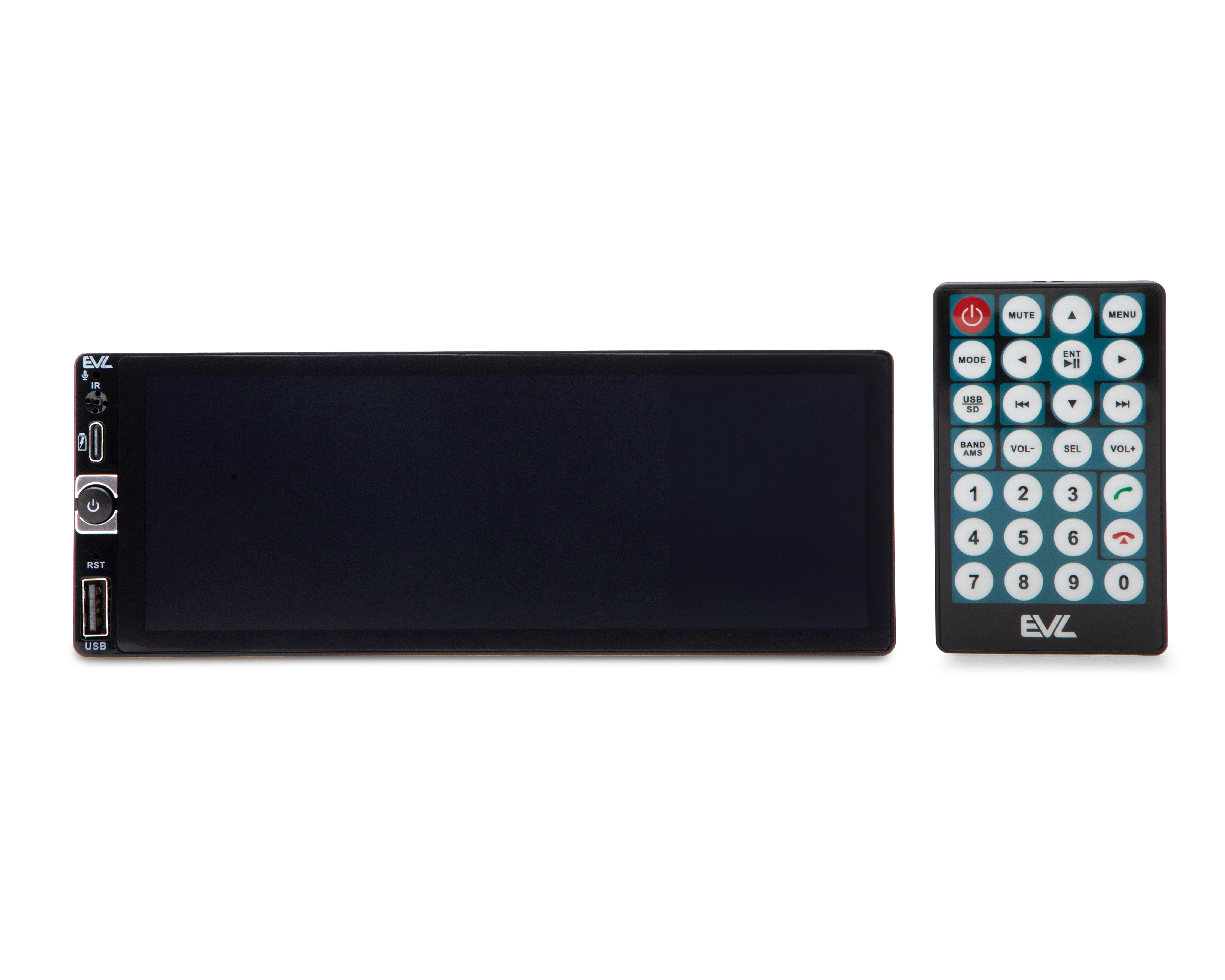 Autoestéreo EVL EVL-SM-002 Bluetooth de 6.8 Pulgadas