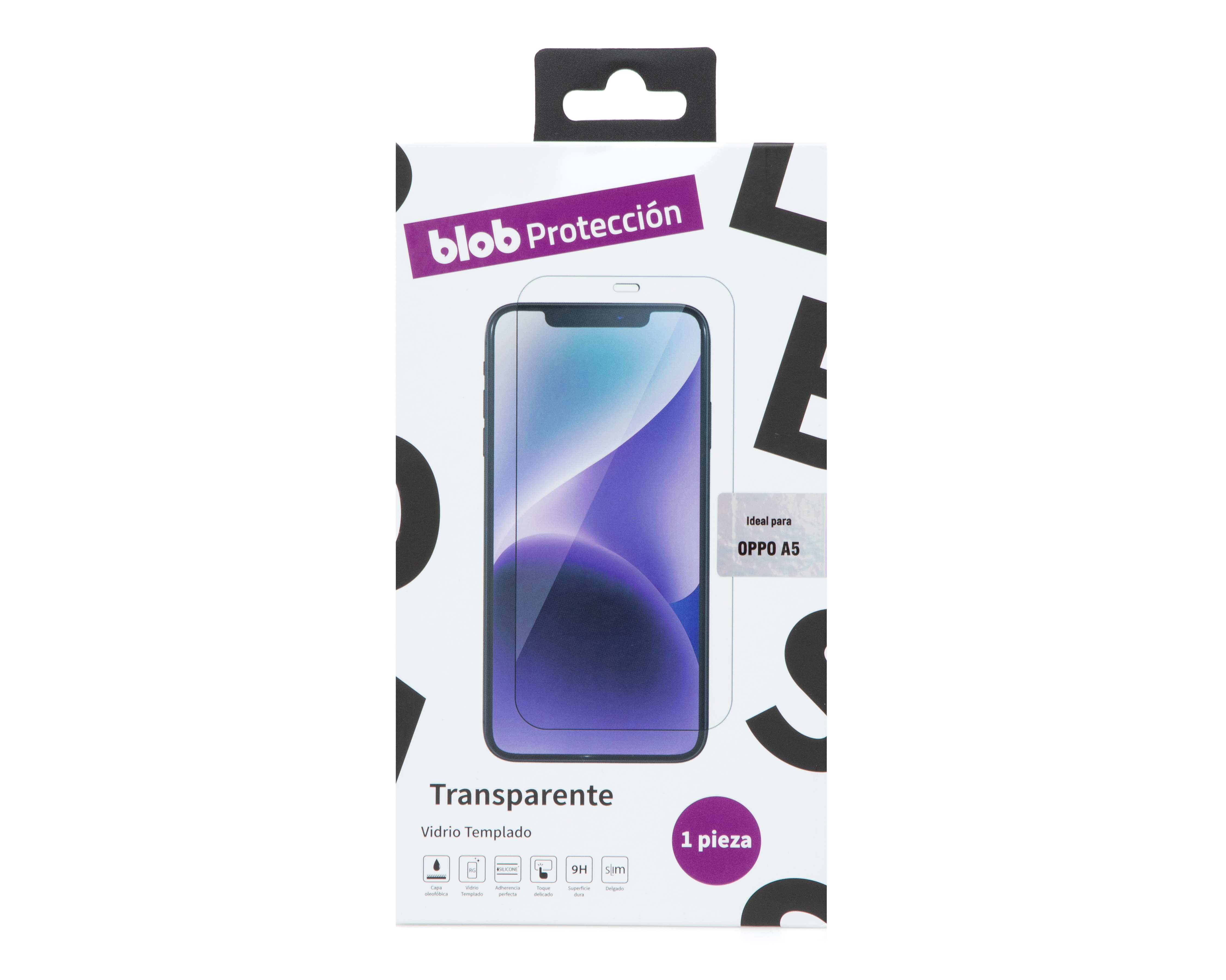 Foto 1 | Foto 1 | Protector de Pantalla de Vidrio Templado Blob para OPPO A5