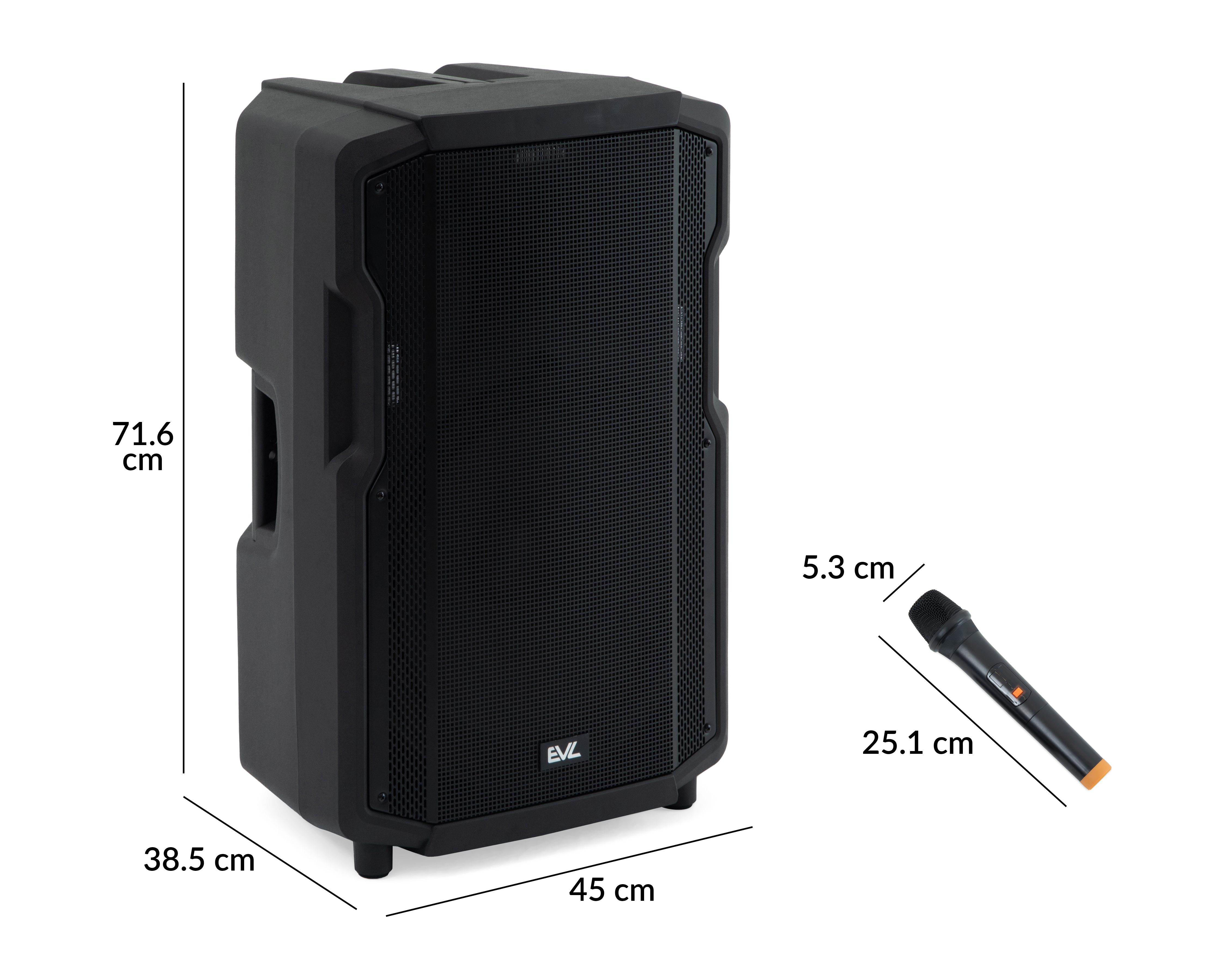 Foto 8 | Foto 8 | Bocina Bluetooth EVL BF15-04 80 W con Micrófono