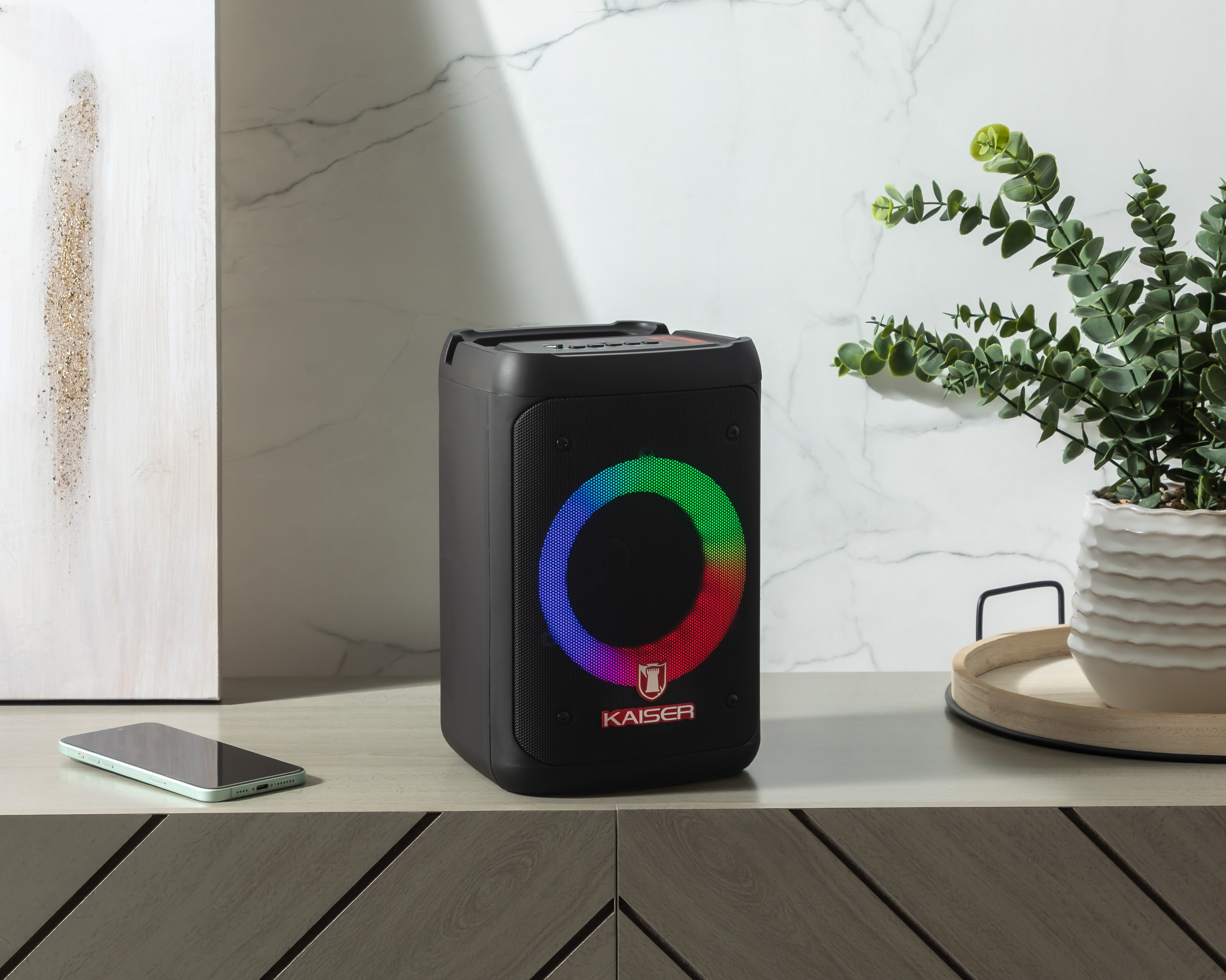 Foto 8 pulgar | Foto 7 | Bocina Bluetooth Kaiser KSW-7002 8 W con Luces Led