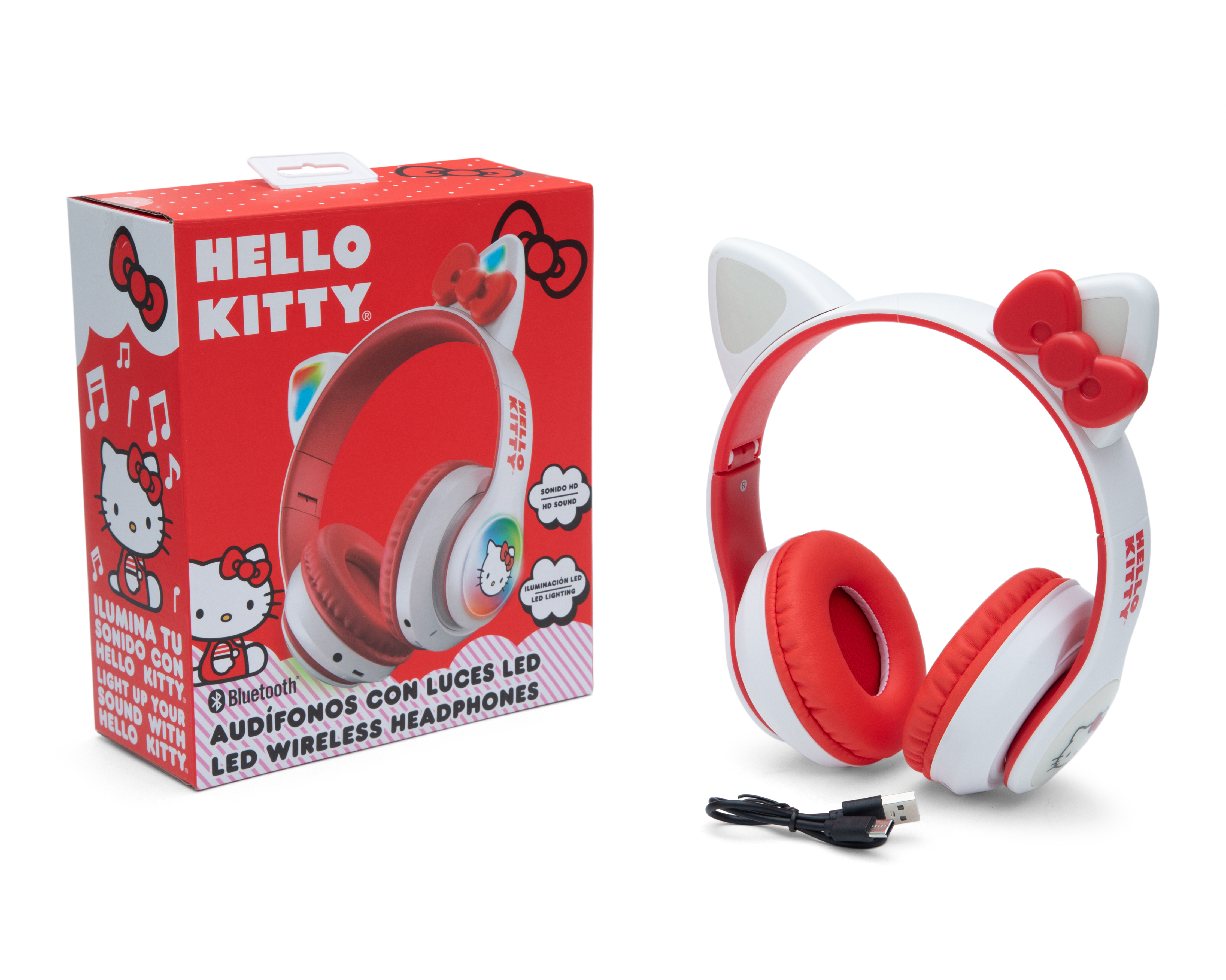 Foto 5 pulgar | Foto 4 | Audífonos de Diadema Inalámbricos Sanrio con Luz LED