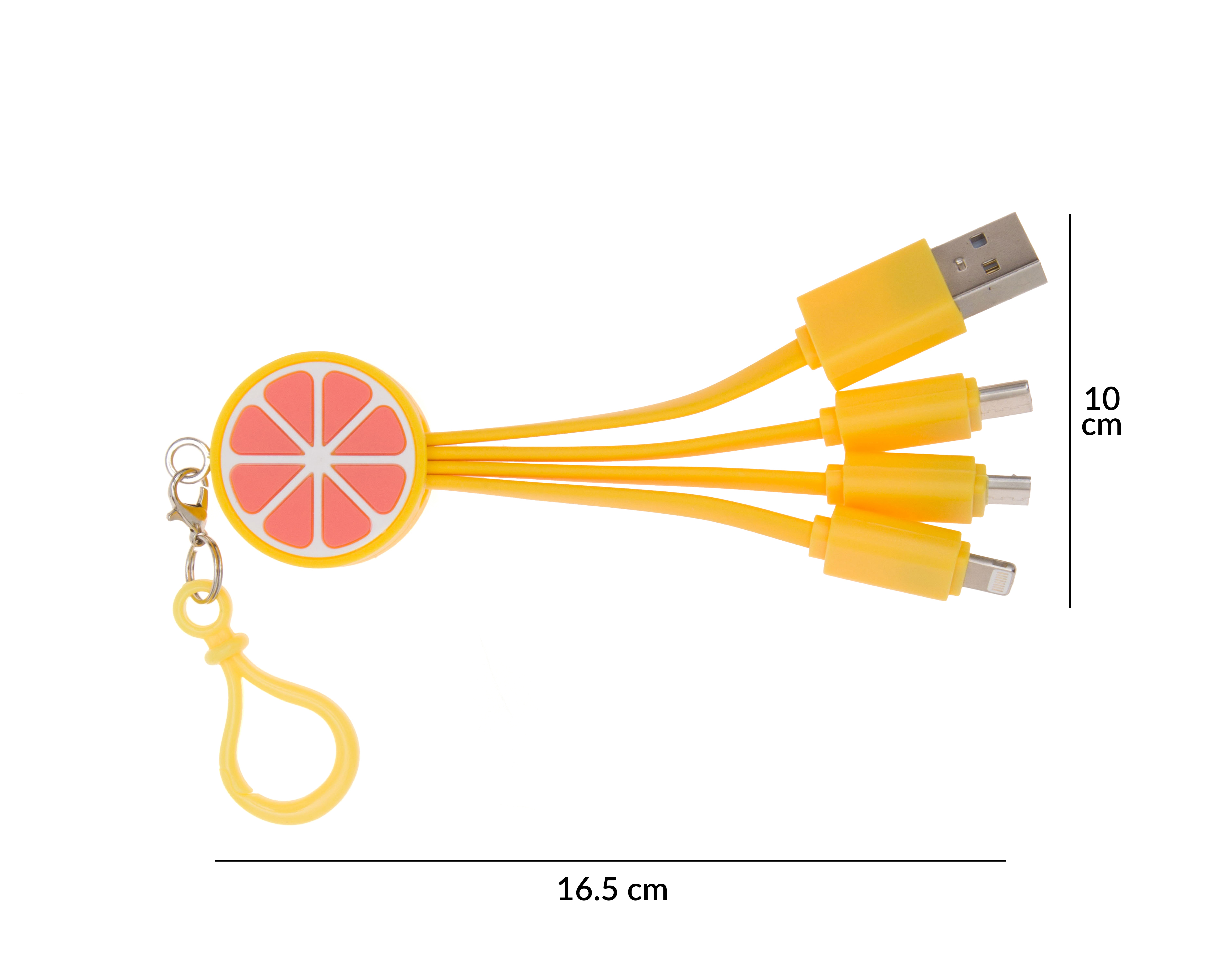 Foto 4 | Foto 4 | Cable Universal 3 en 1 Blob Toronja