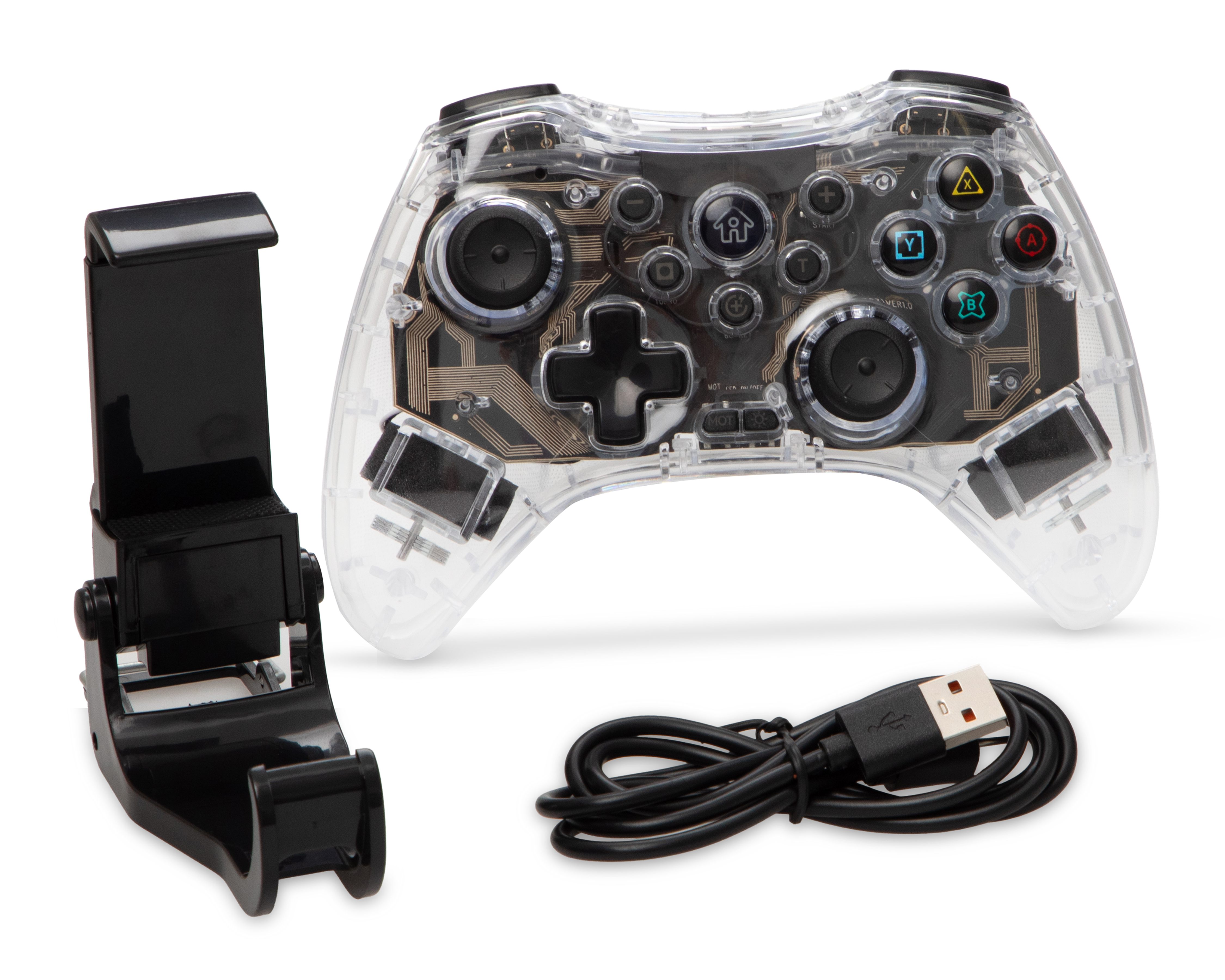 Foto 3 pulgar | Foto 2 | Control Inalámbrico para Celular Gamecraft Transparente