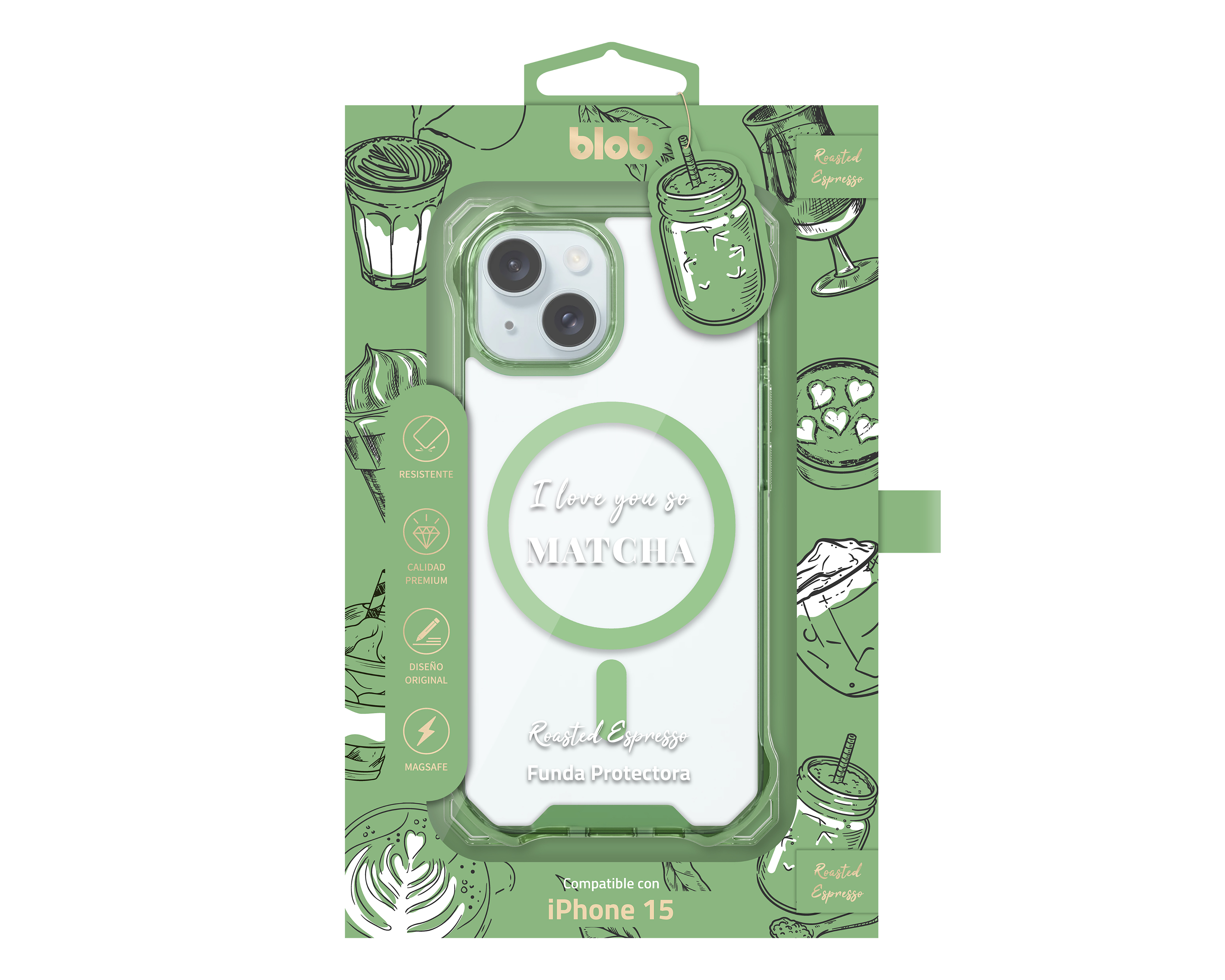 Foto 3 | Foto 3 | Funda de TPU Blob para iPhone 15