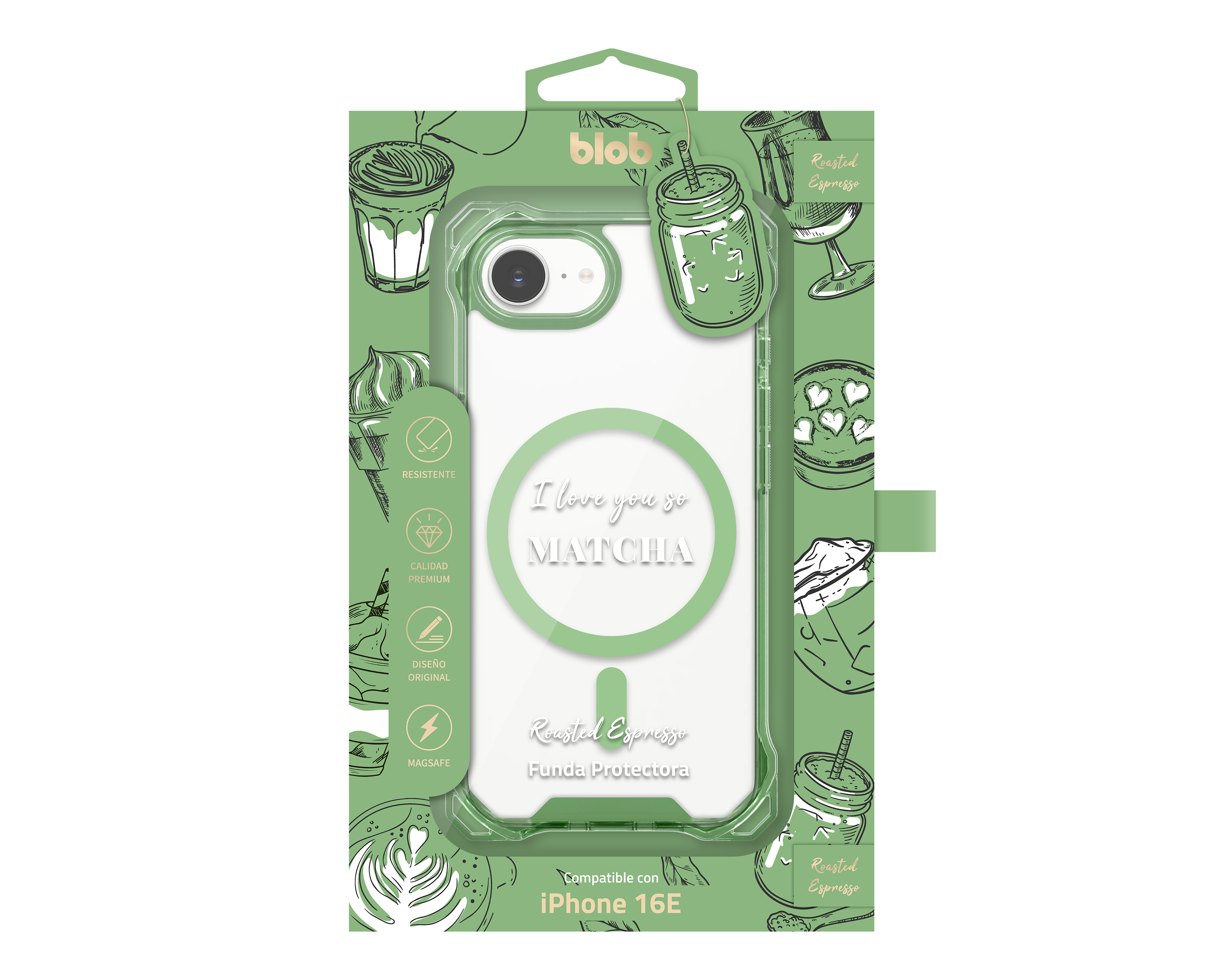 Foto 4 pulgar | Foto 3 | Funda de Policarbonato Blob para iPhone 16E
