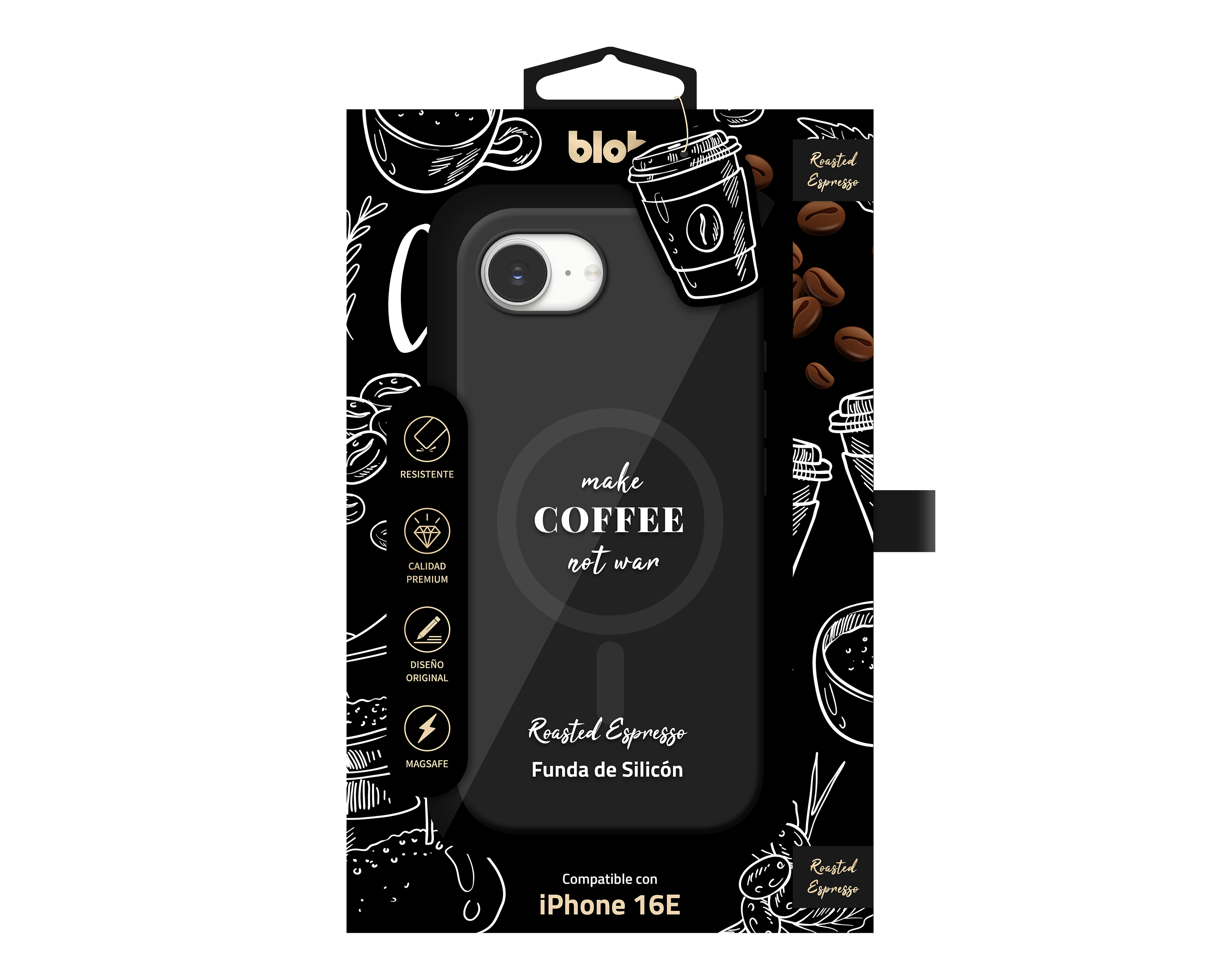 Foto 3 | Foto 3 | Funda con Soporte Magnético Blob para iPhone 16E