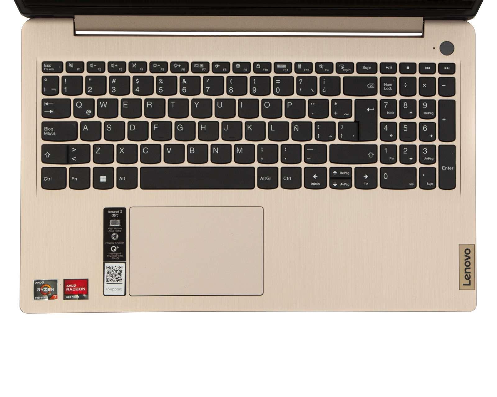 Foto 5 pulgar | Foto 4 | Laptop Lenovo IP 3 15ALC6 R7 15.6" Windows 11 Home AMD Ryzen 7 16 GB RAM de 512 GB Dorada