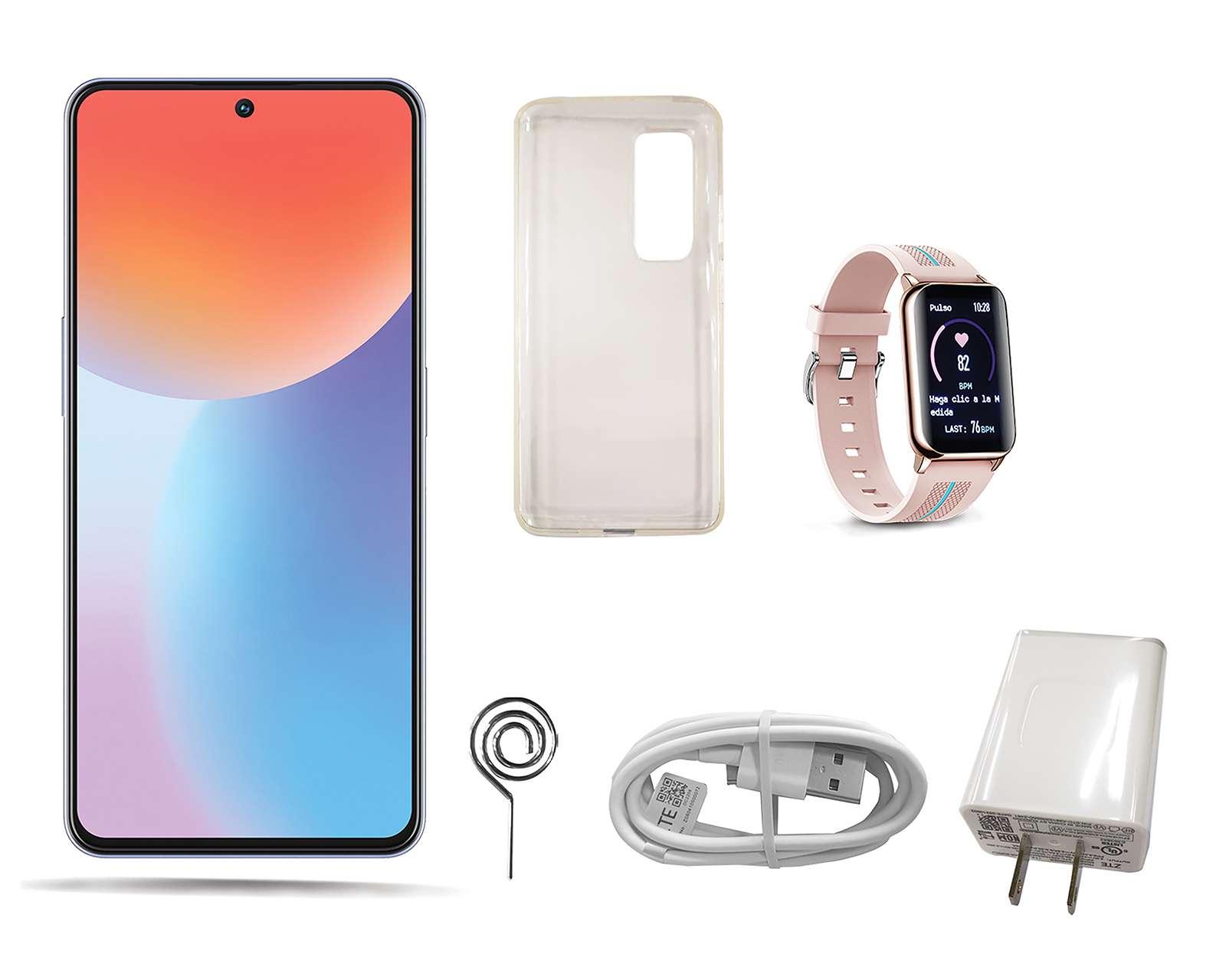 Foto 6 | Foto 6 | Telcel ZTE Axon 40 SE Bundle 128 GB Azul + Smartwatch