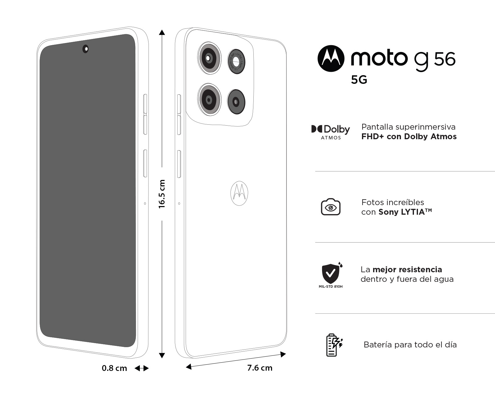 Foto 9 pulgar | Foto 8 | Telcel Motorola G56 5G 256 GB Gris