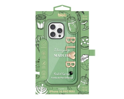 Foto 3 | Foto 3 | Funda Verde Blob para iPhone 16 Pro Max
