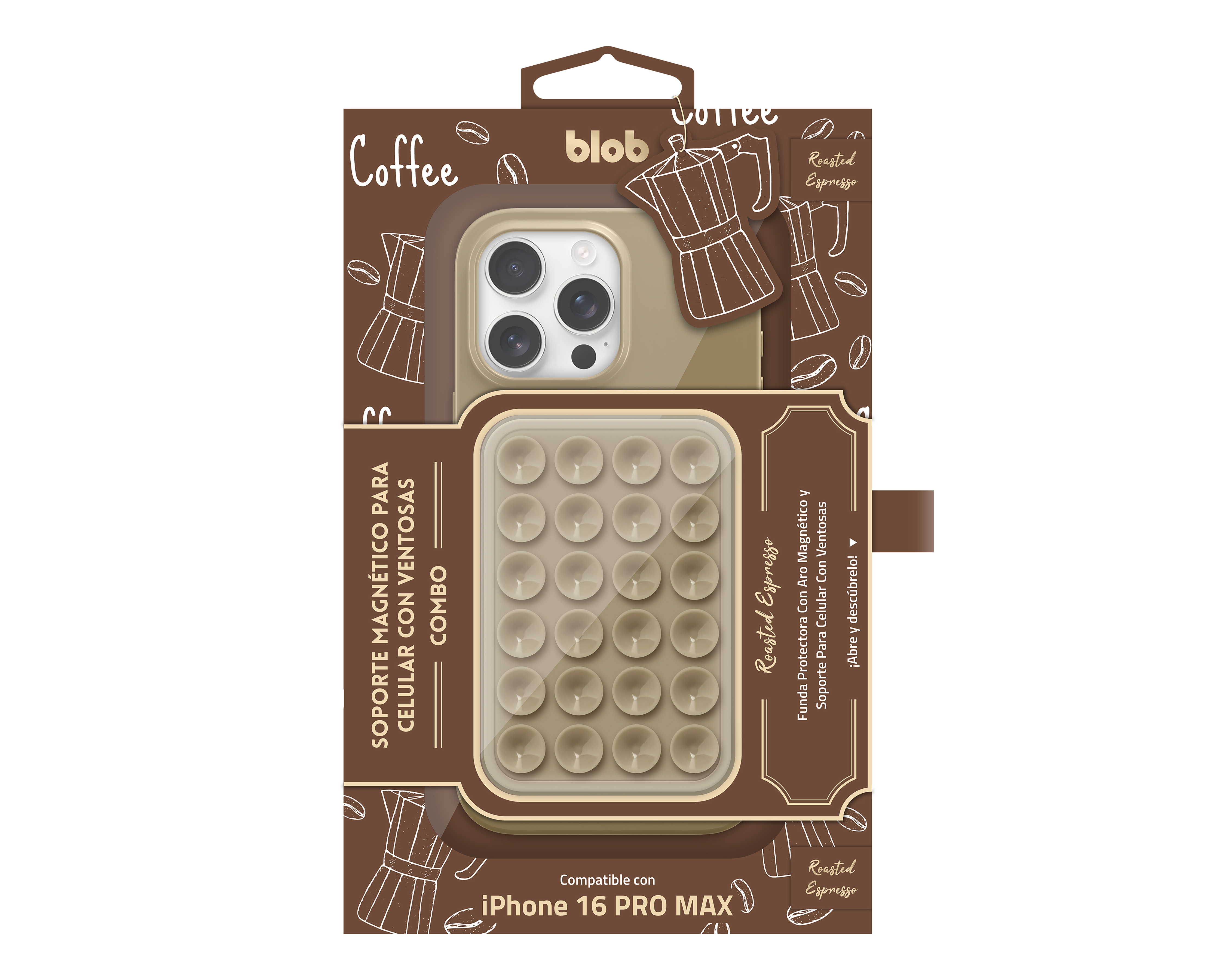 Foto 4 | Foto 4 | Funda Café Blob para iPhone 16 Pro Max