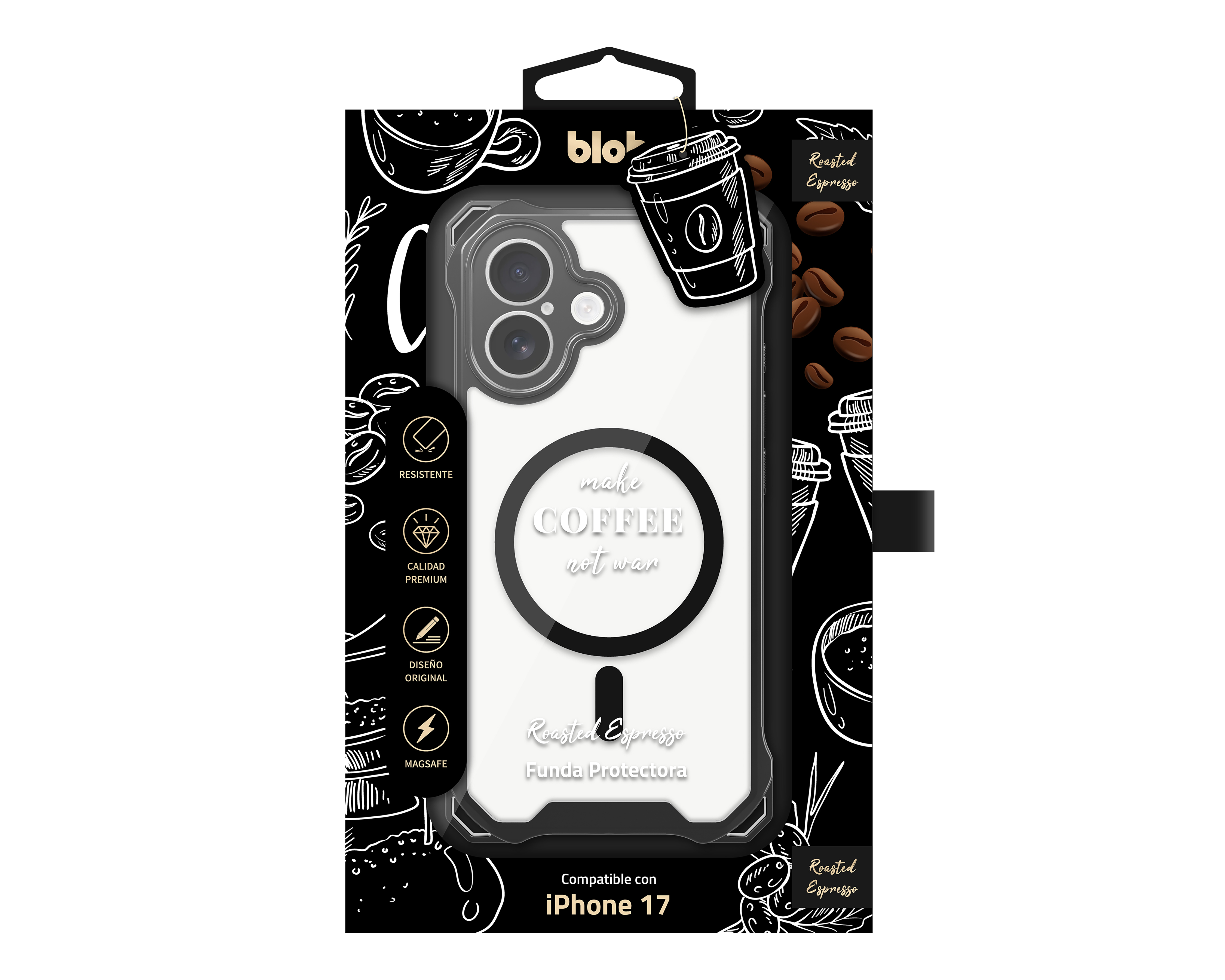 Foto 4 pulgar | Foto 3 | Funda de Policarbonato Blob para iPhone 17