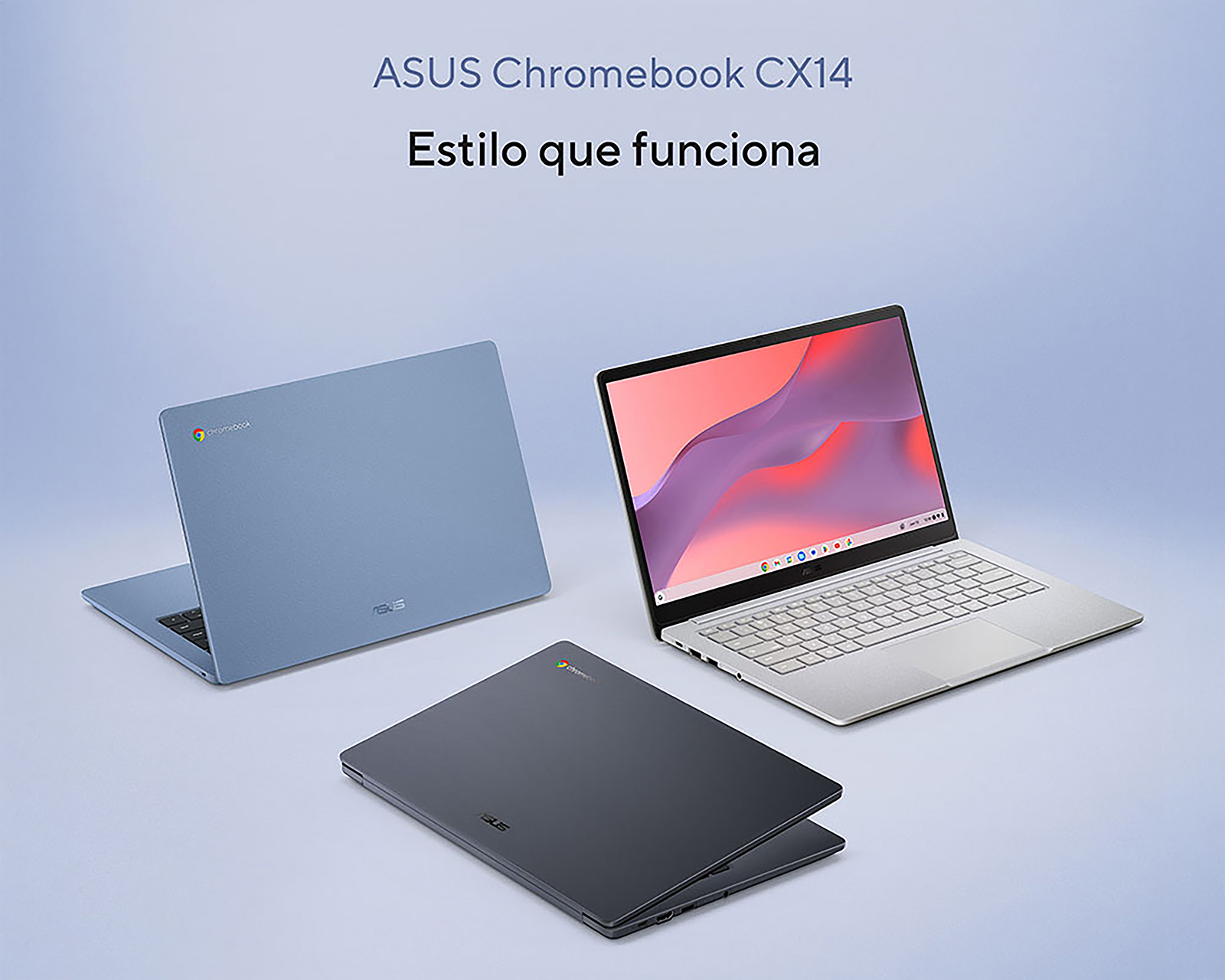 Foto 8 | Foto 7 | Laptop Asus CX1405CKA-C8G128-C1 14 Pulgadas Chrome OS Intel Celeron N4500 8 GB RAM 128 GB eMMC Gris