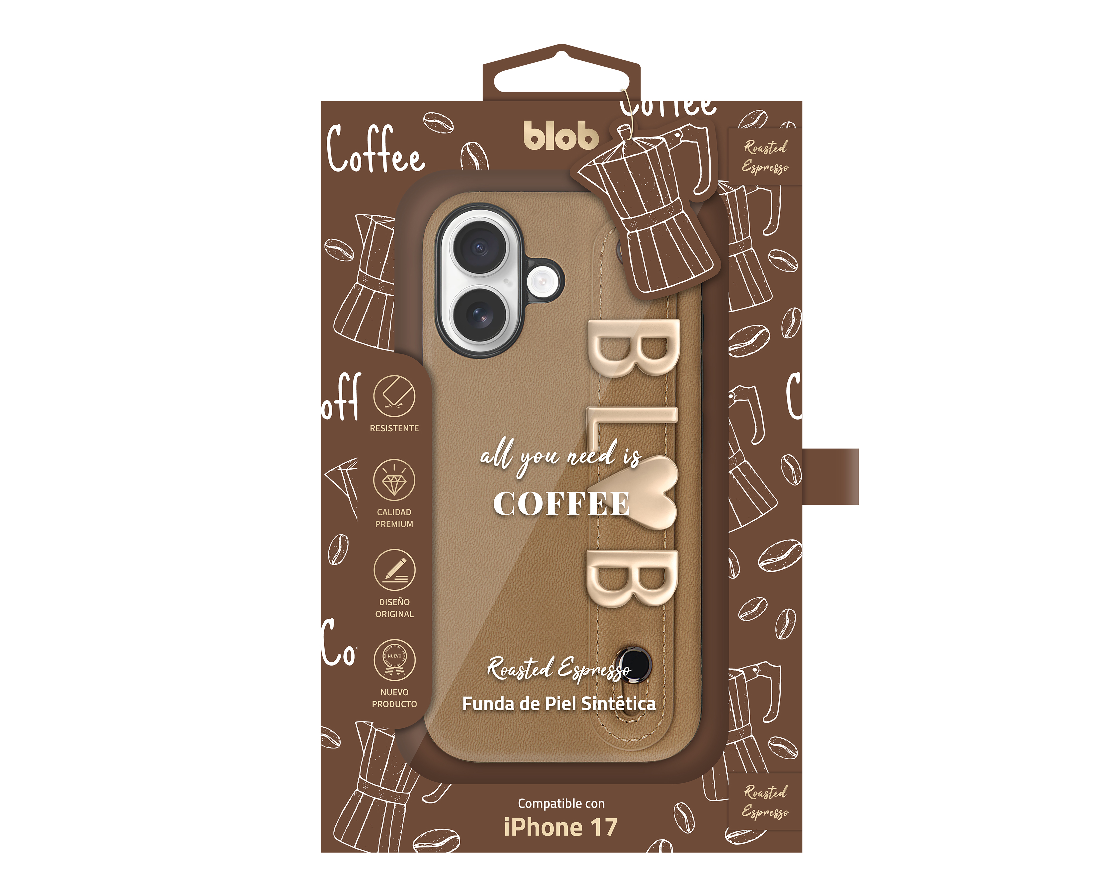 Foto 4 pulgar | Foto 3 | Funda Café Blob para iPhone 17