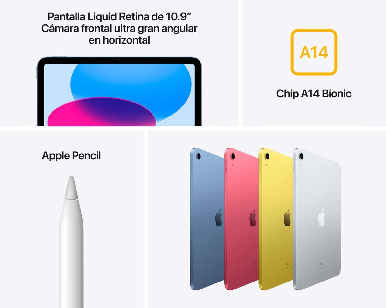 Foto 4 pulgar | Foto 3 | iPad 10 10.9" 64 GB iPadOS Amarillo