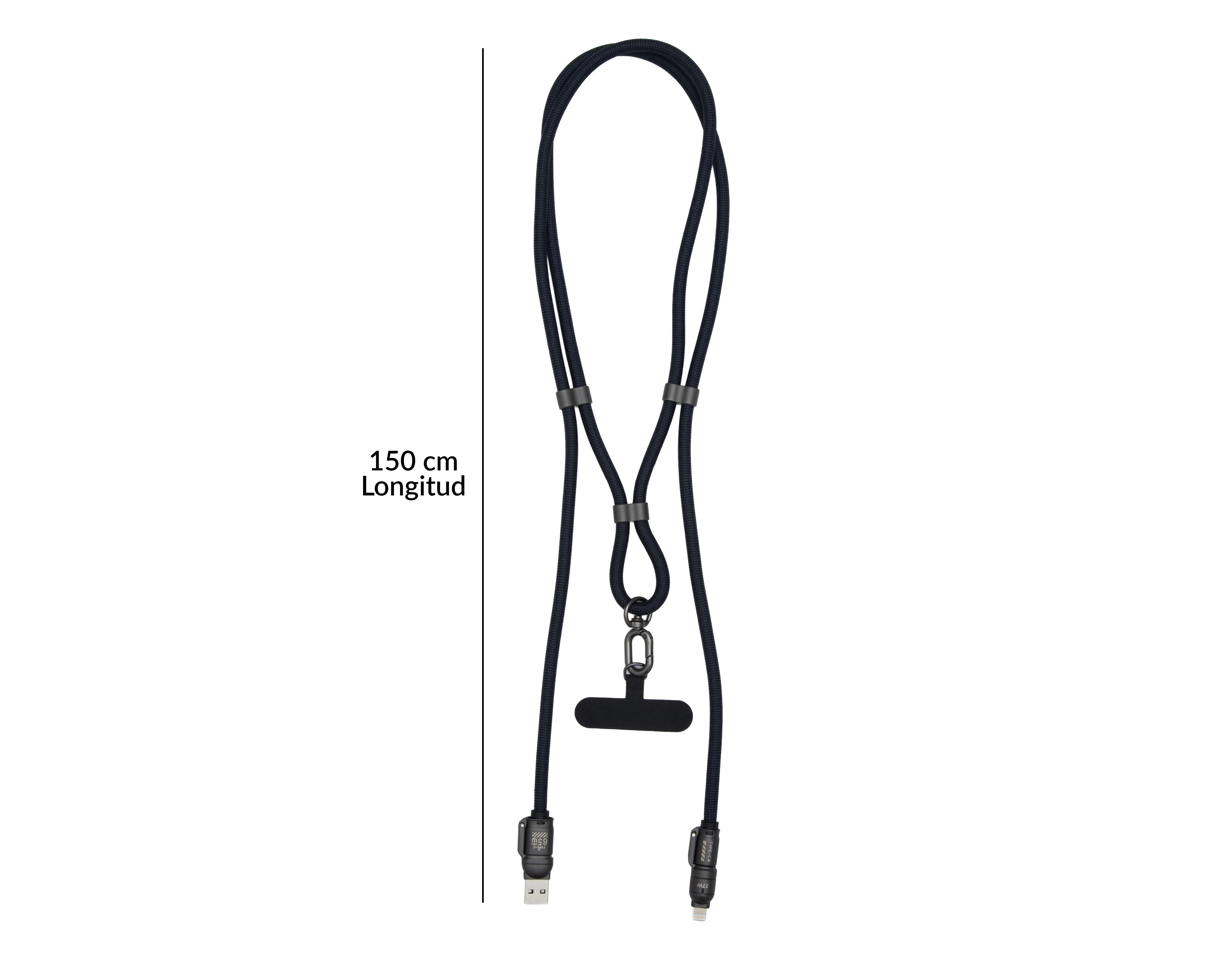 Foto 5 pulgar | Foto 4 | Crossbody para Celular Blob con Cable 4 en 1