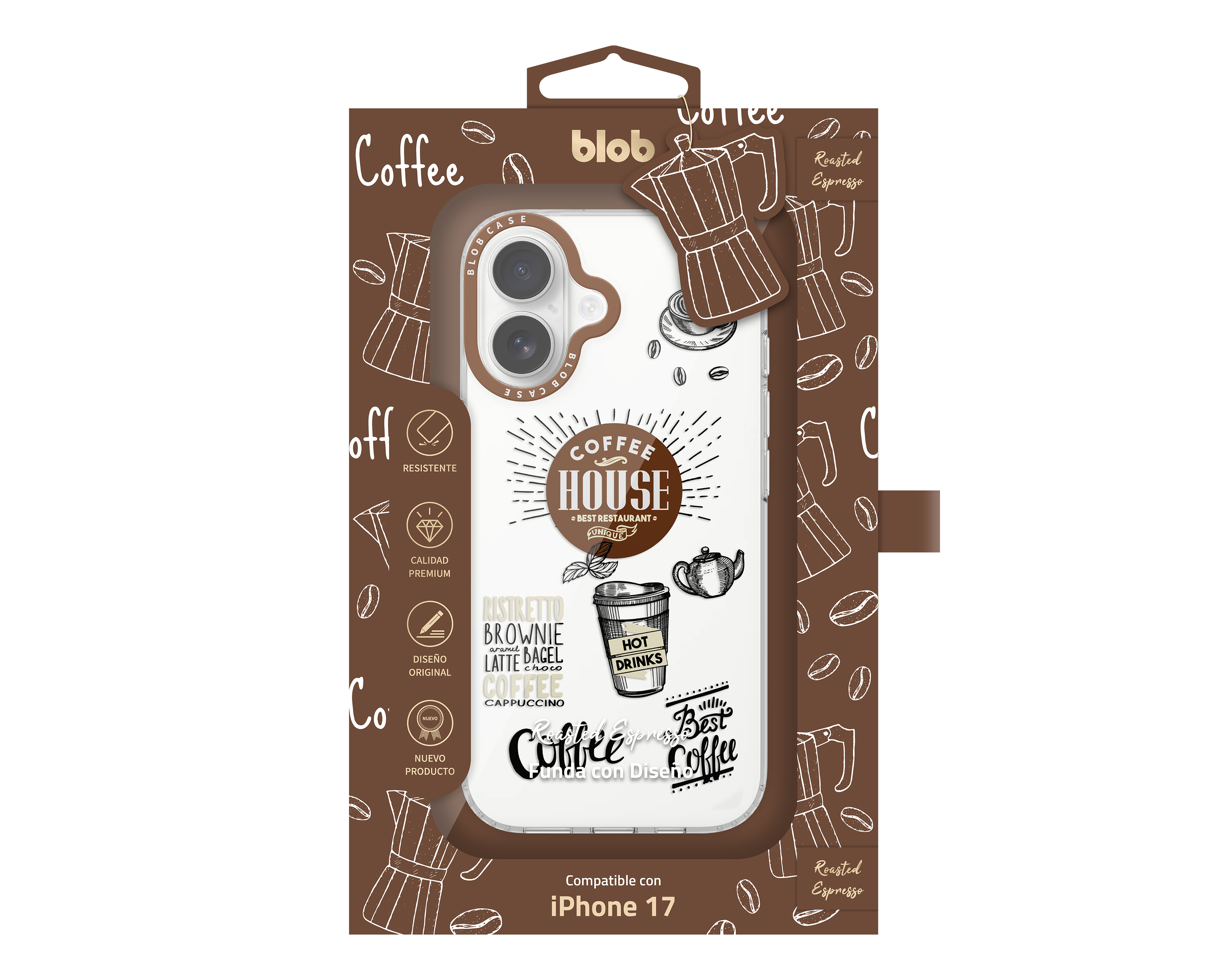 Foto 4 pulgar | Foto 3 | Funda de Policarbonato Blob para iPhone 17