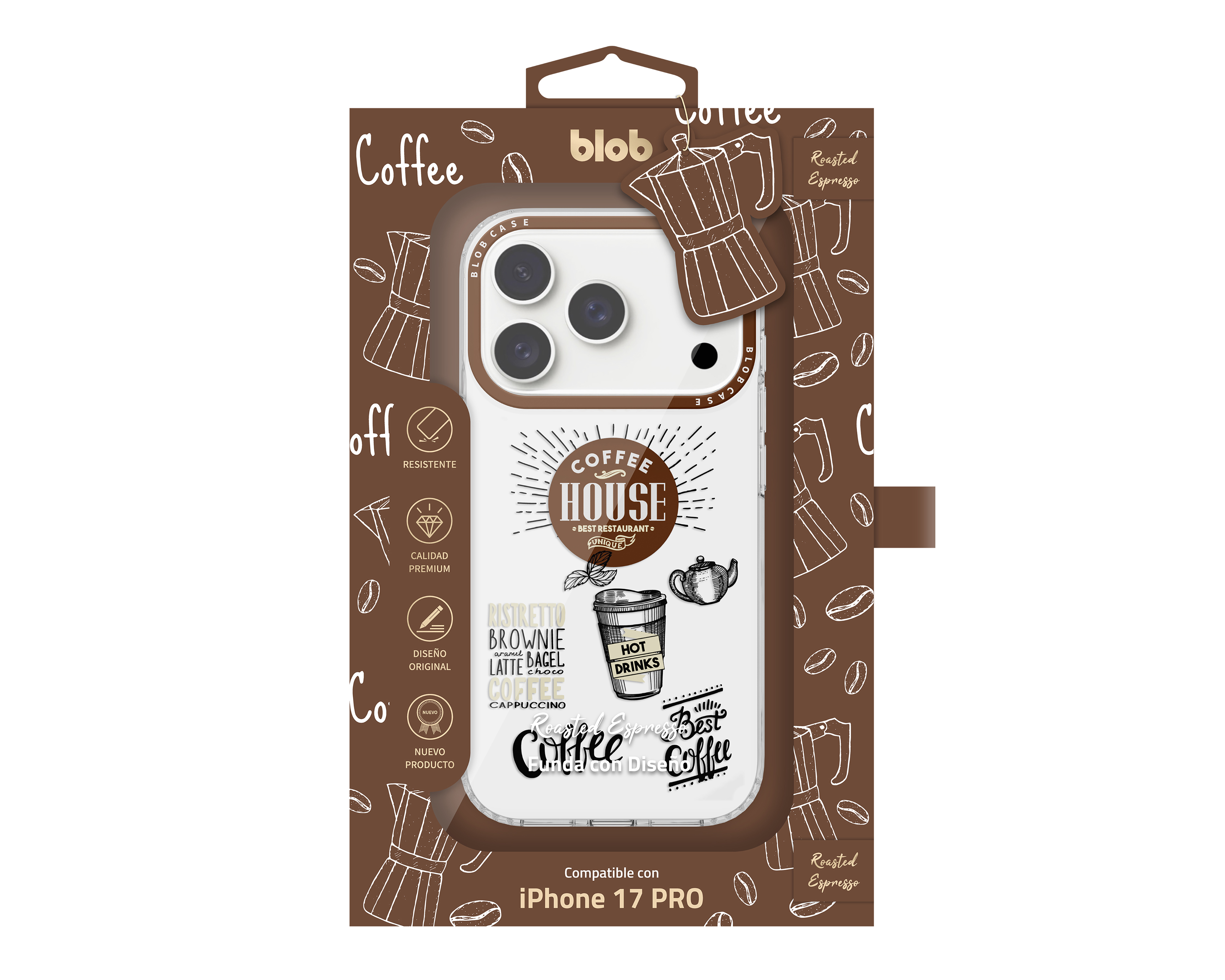 Foto 3 | Foto 3 | Funda Estampada Blob para iPhone 17 Pro