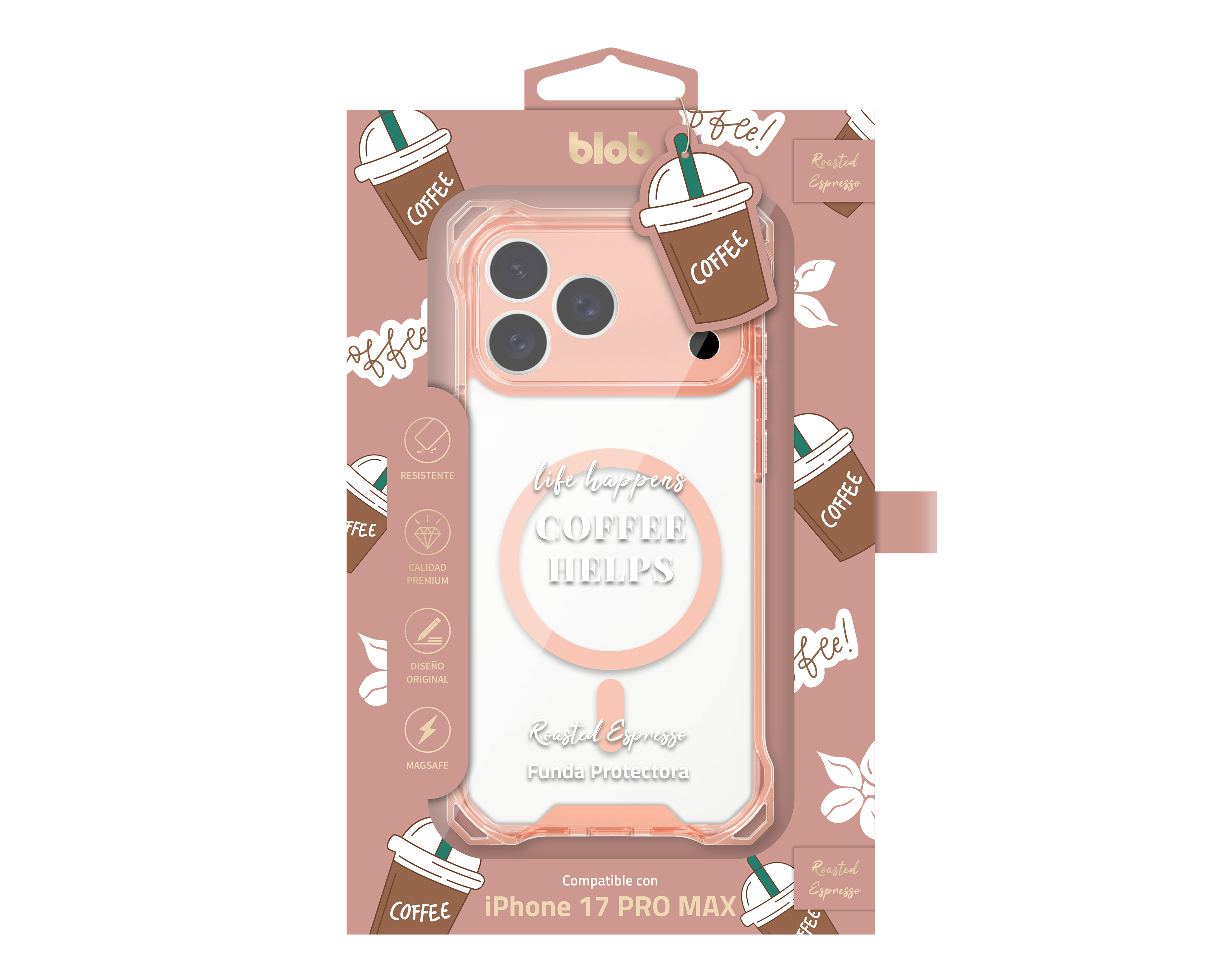 Foto 4 pulgar | Foto 3 | Funda con Soporte Magnético Blob para iPhone 17 Pro Max