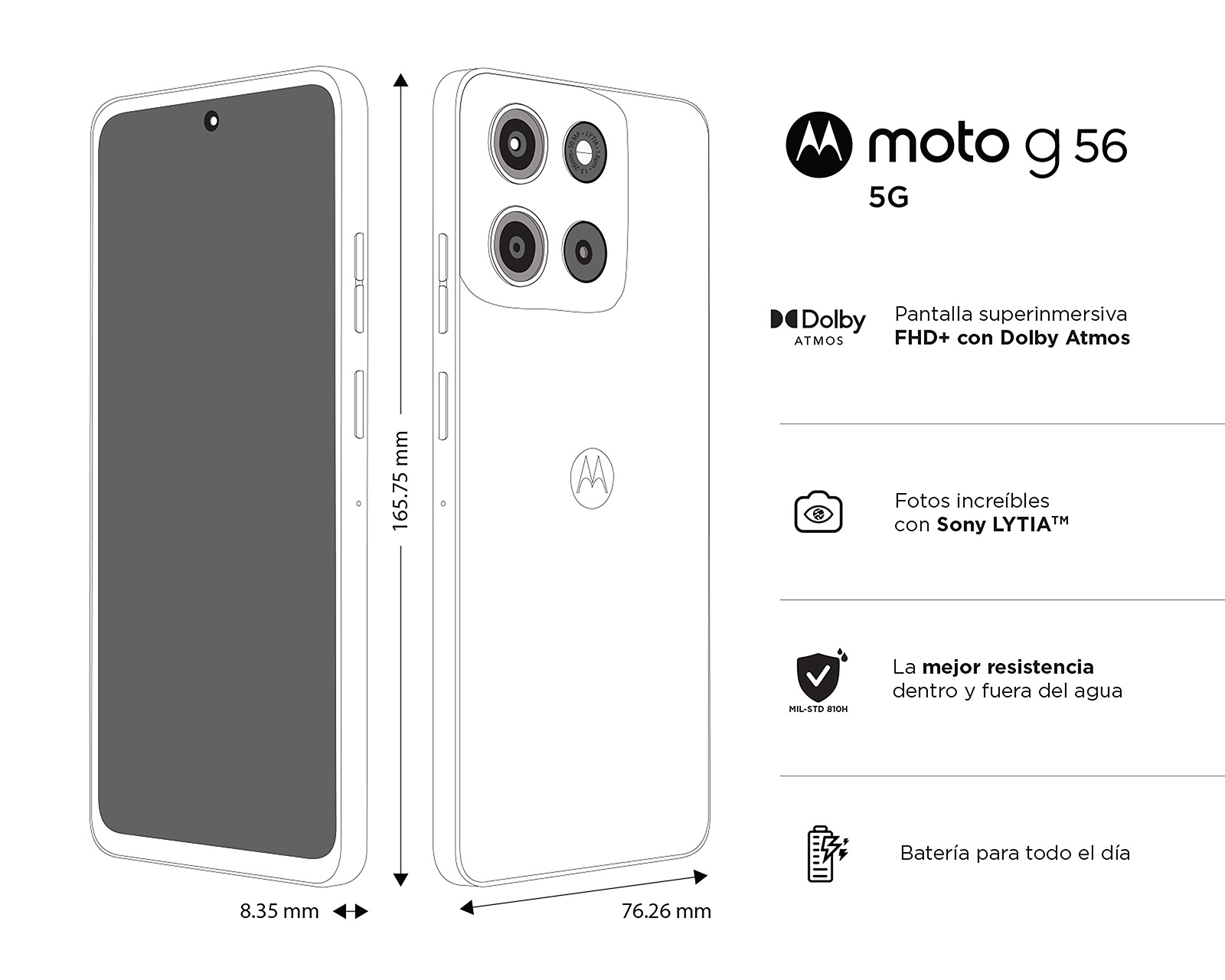 Foto 6 | Foto 6 | Movistar Motorola Moto G56 5G 256 GB Gris