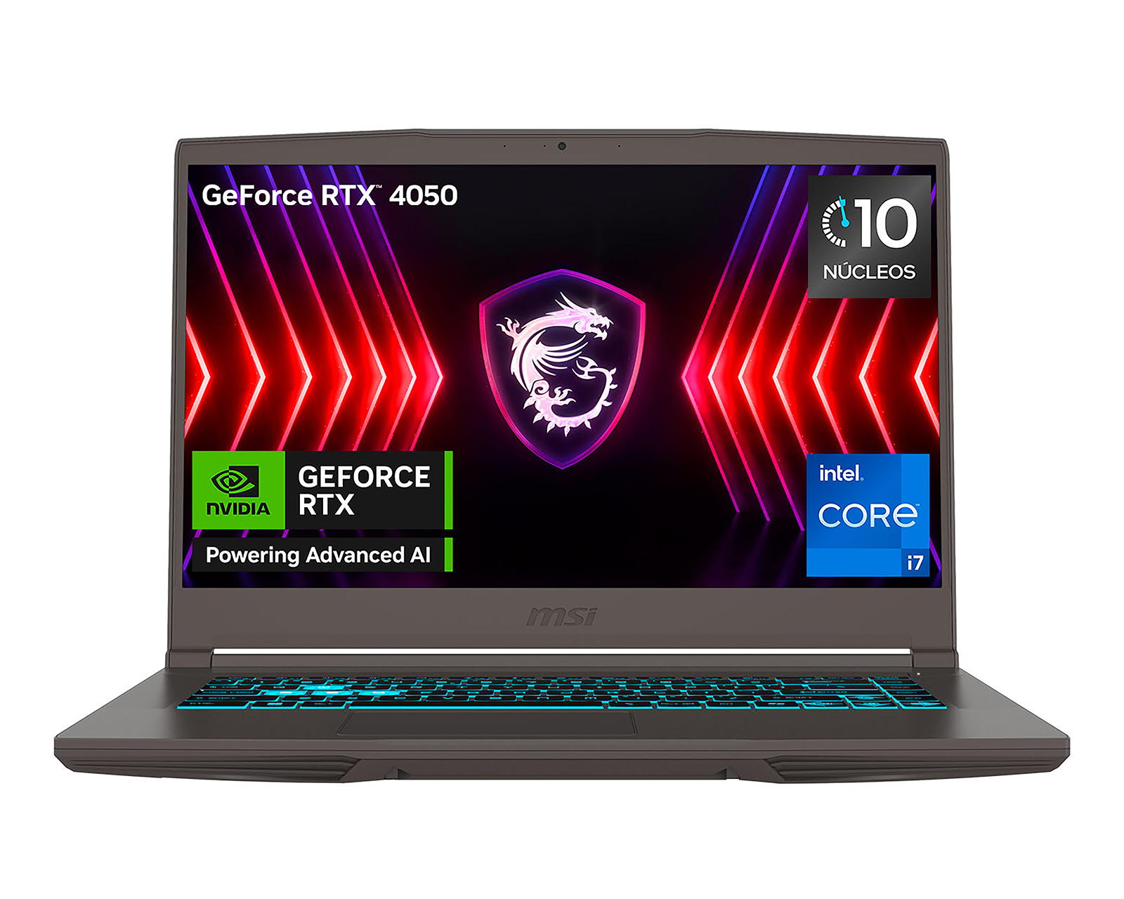 Foto 2 pulgar | Foto 1 | Laptop Gamer MSI Thin 15 15.6 Pulgadas Intel Core i7 GeForce RTX 4050 16 GB RAM 512 GB SSD Gris